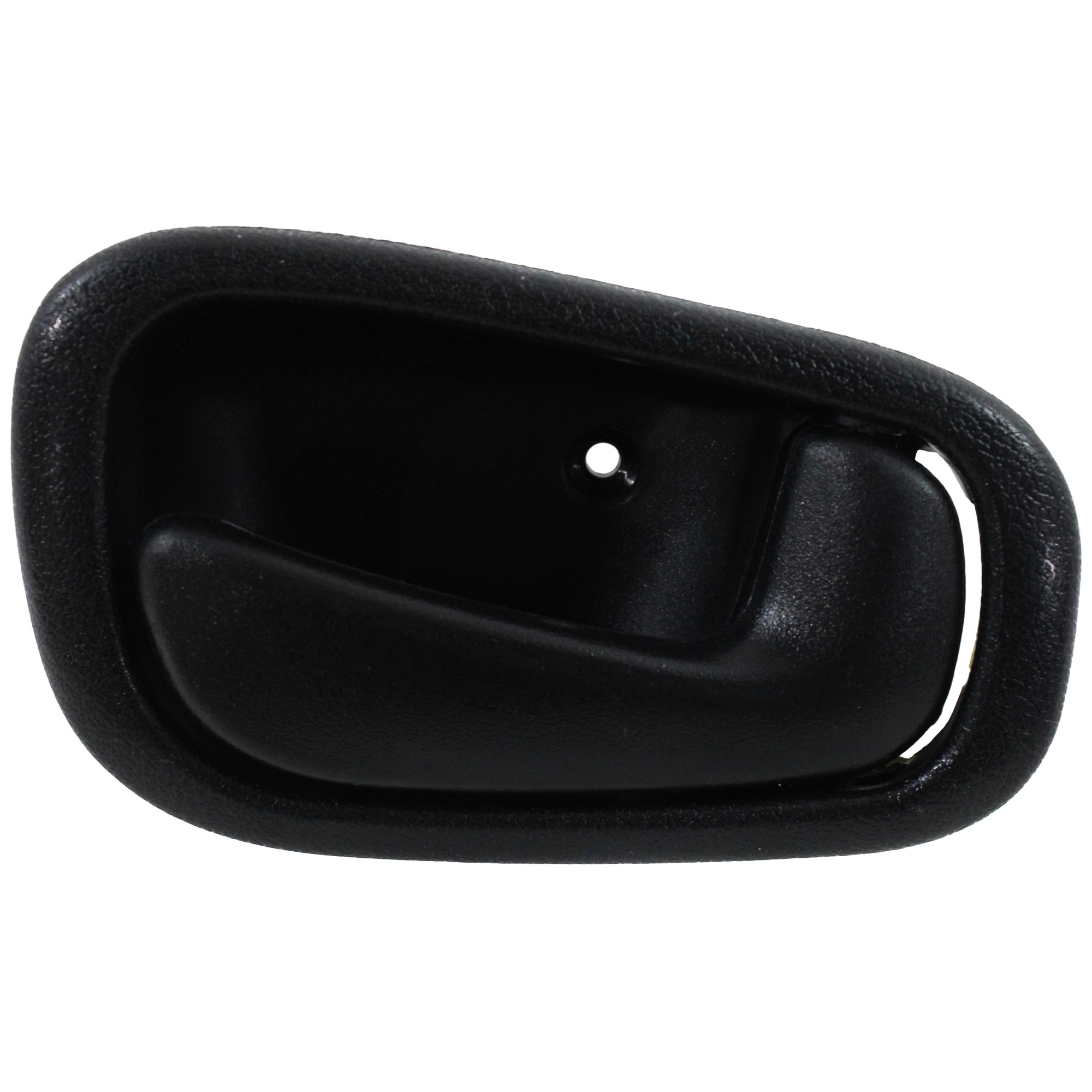 Front Interior Door Handle for Toyota Corolla/Chevrolet Prizm 1998-2002, Right (Passenger), Black, Manual Lock, Without Lock Hole, Same as Rear, Replacement.