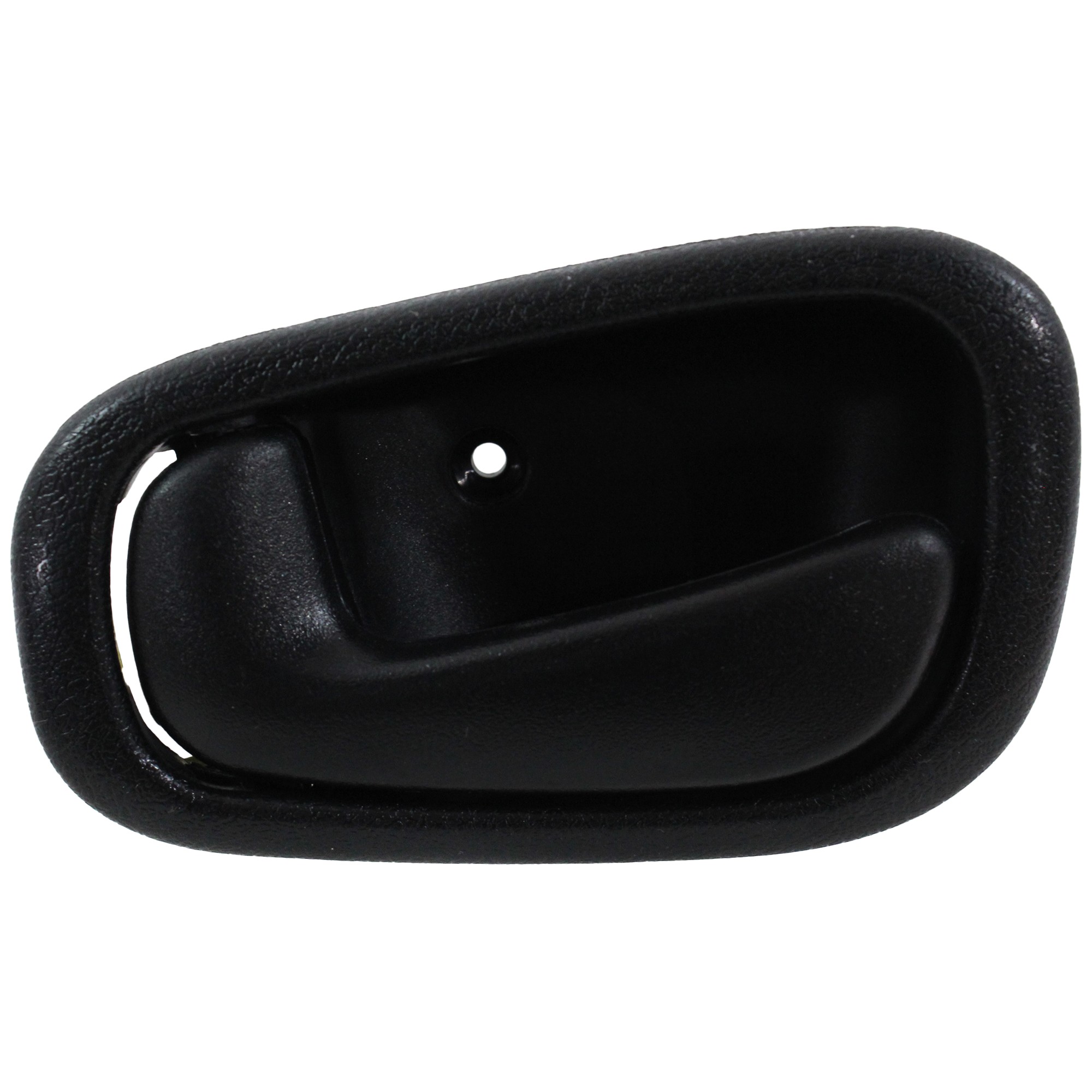 Front Interior Door Handle for Toyota Corolla/Chevrolet Prizm 1998-2002, Left (Driver), Black, Manual Lock, without Lock Hole, Also Fits Rear, Replacement