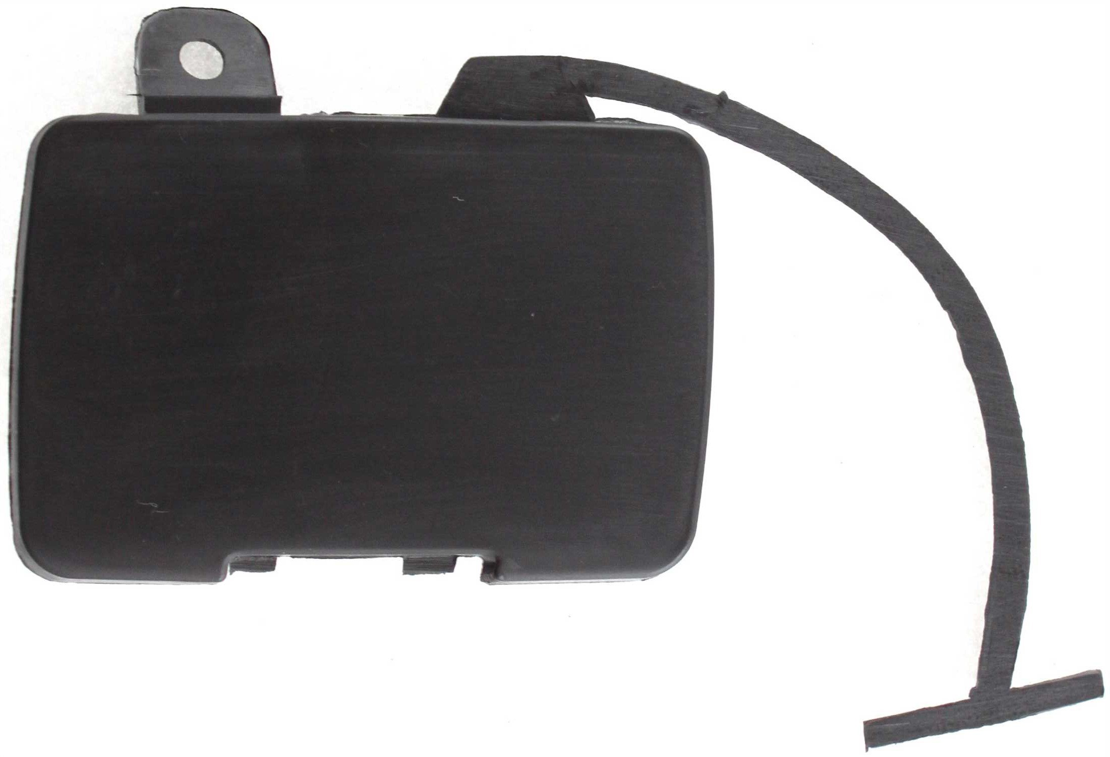 Front Bumper Tow Hook Cover for Volvo S60 2001-2004, Right (Passenger), Excludes R Models, Black, Replacement