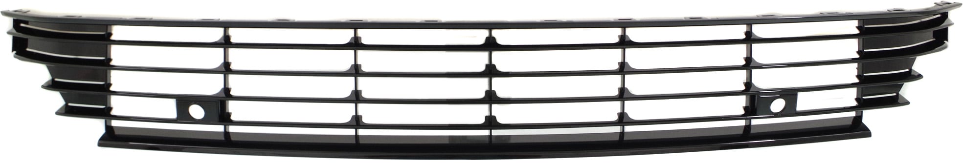 Front Bumper Grille for Volkswagen Passat CC 2013-2017, Black, with Parking Aid Sensor Holes, Replacement