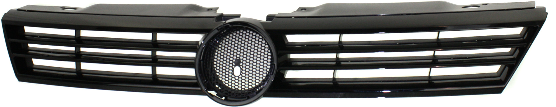 Grille for Volkswagen Jetta 2011-2014 Sedan, Black Shell and Insert, Excludes GLI and Hybrid Model, Replacement (CAPA Certified)