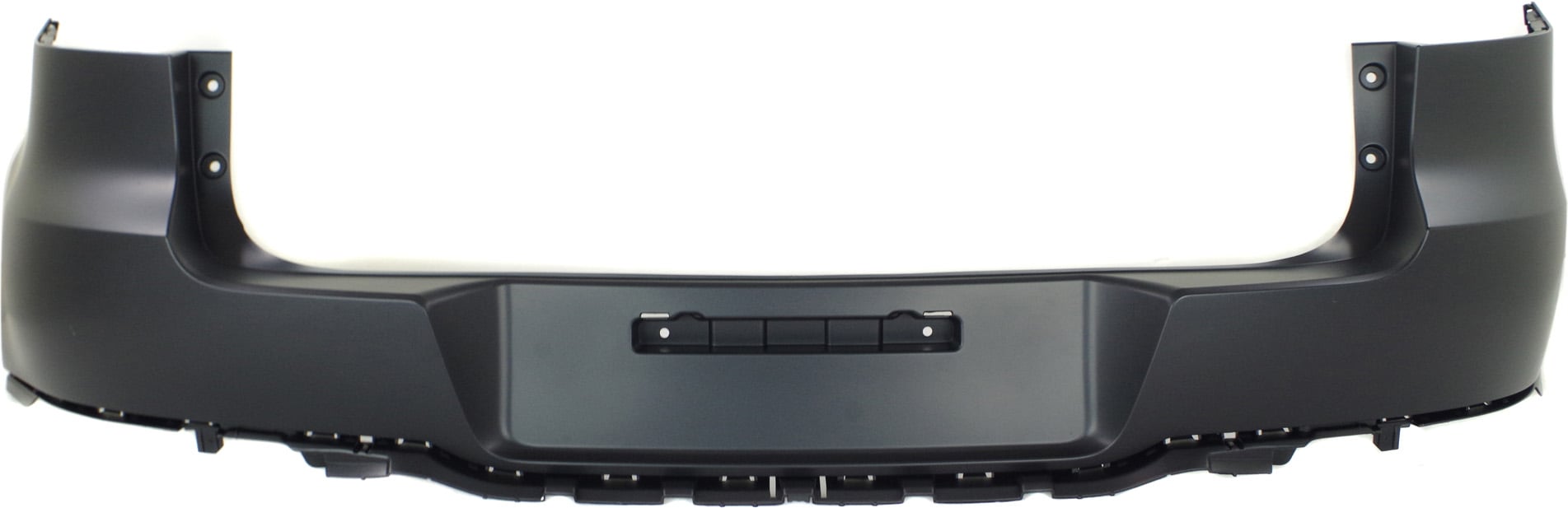 Rear Bumper Cover for Volkswagen Tiguan (2012-2017), Tiguan Limited (2017-2018), Upper, Primed (Ready to Paint), without Tow Hook Holes, Replacement