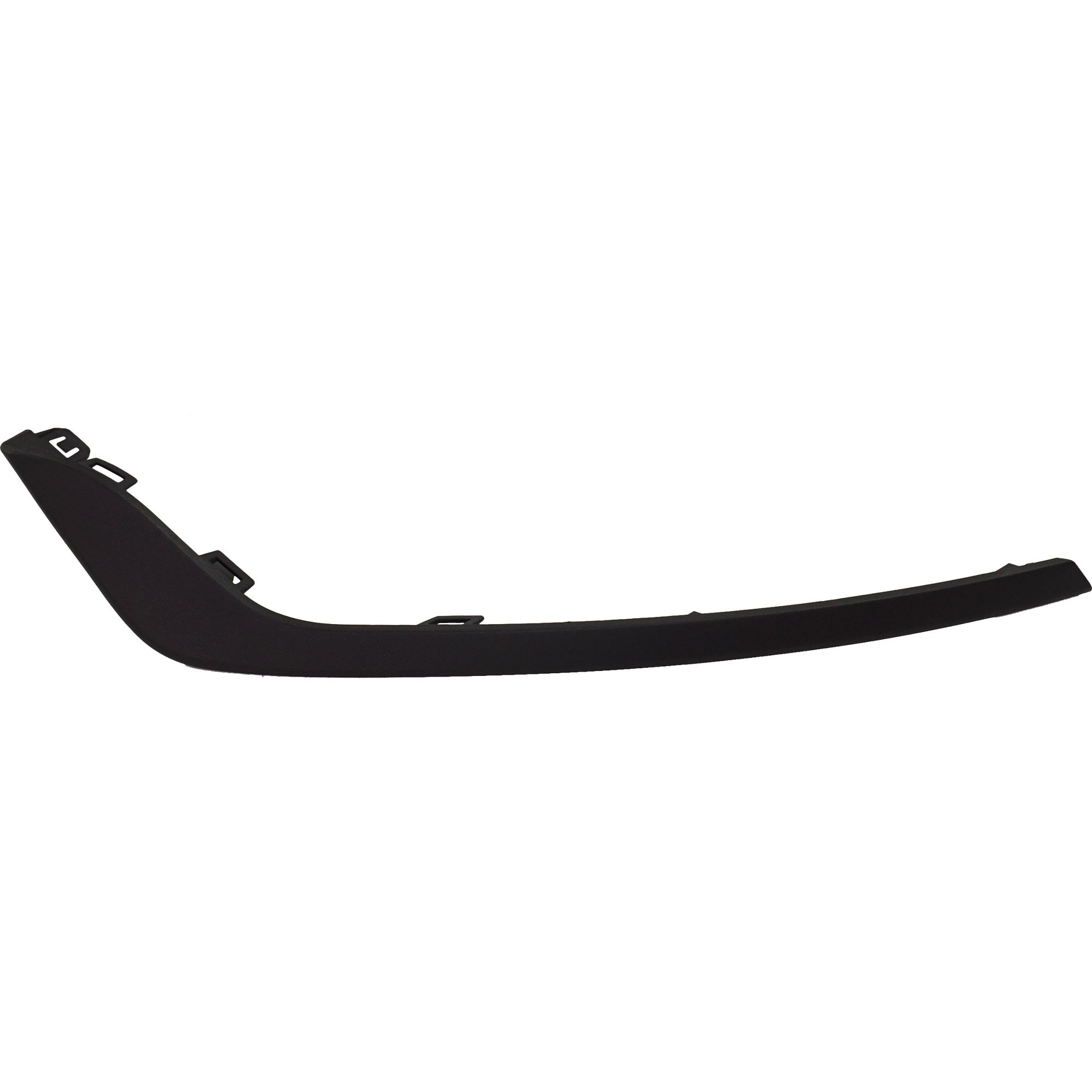 Front Bumper Molding for Ford Fusion/Police Responder Hybrid, 2019-2020, Black, Left (Driver) Side, Excluding Energi/Sport Models, Replacement