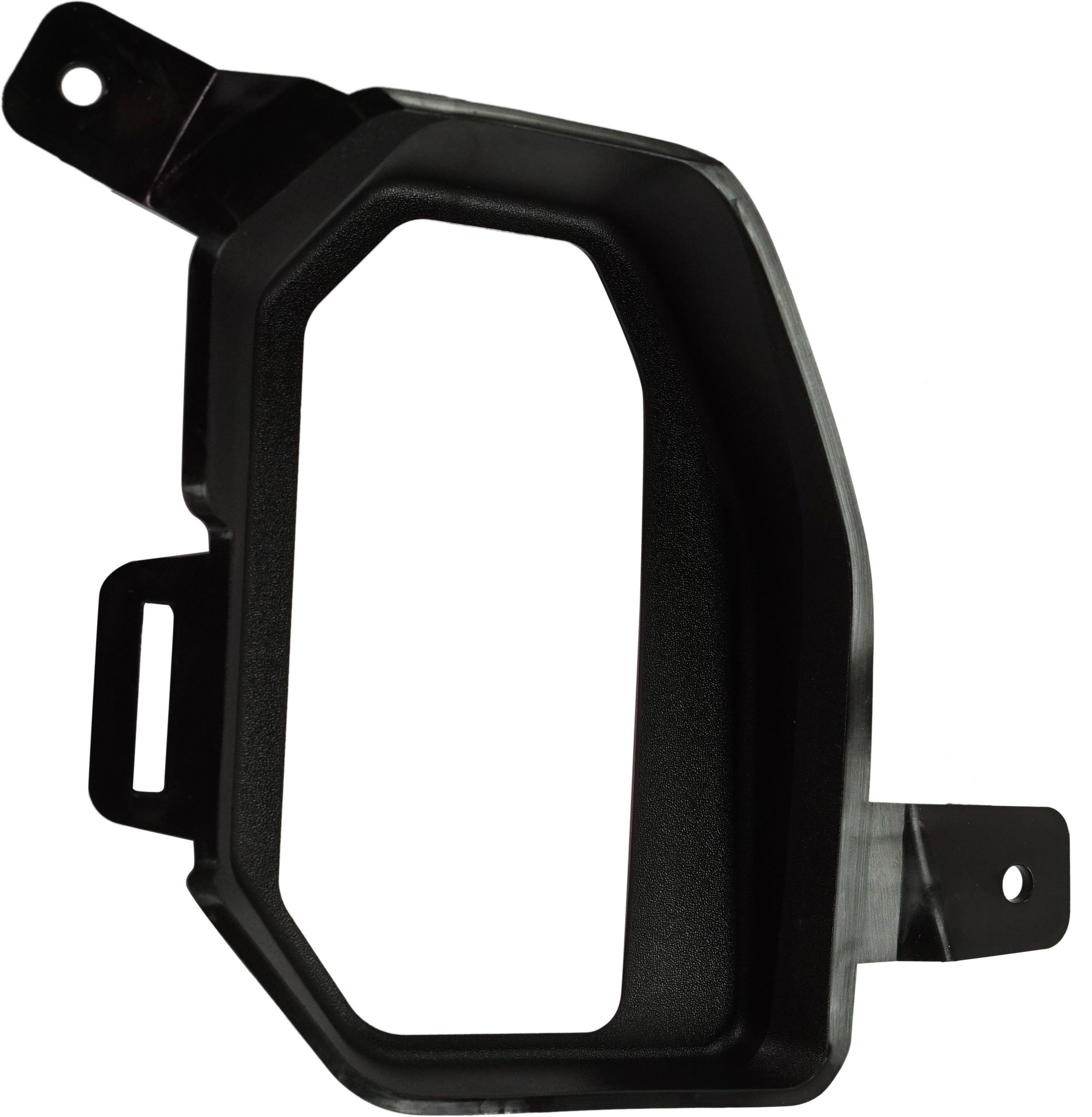 Front Bumper Tow Hook Cover for GMC Sierra 1500 (2019-2022), Left (Driver) Side, Chrome, with Tow Hook Holes, Fits Crew/Extended Cab Pick-Up Models, Replacement