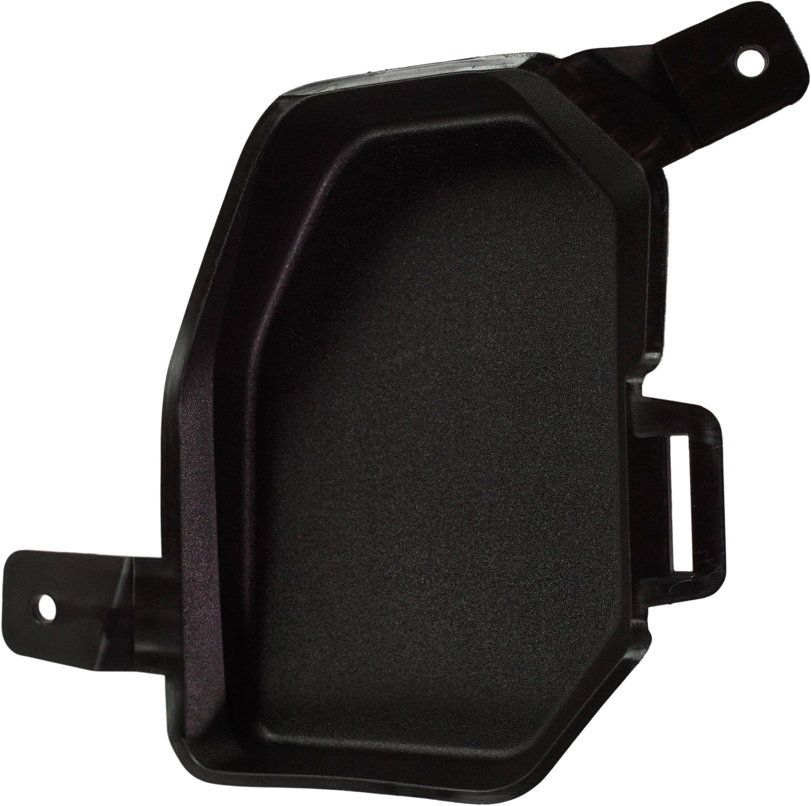 Front Bumper Tow Hook Cover for GMC Sierra 1500 (2019-2022), Right (Passenger) Side, Textured Black, Without Tow Hook Hole, Replacement