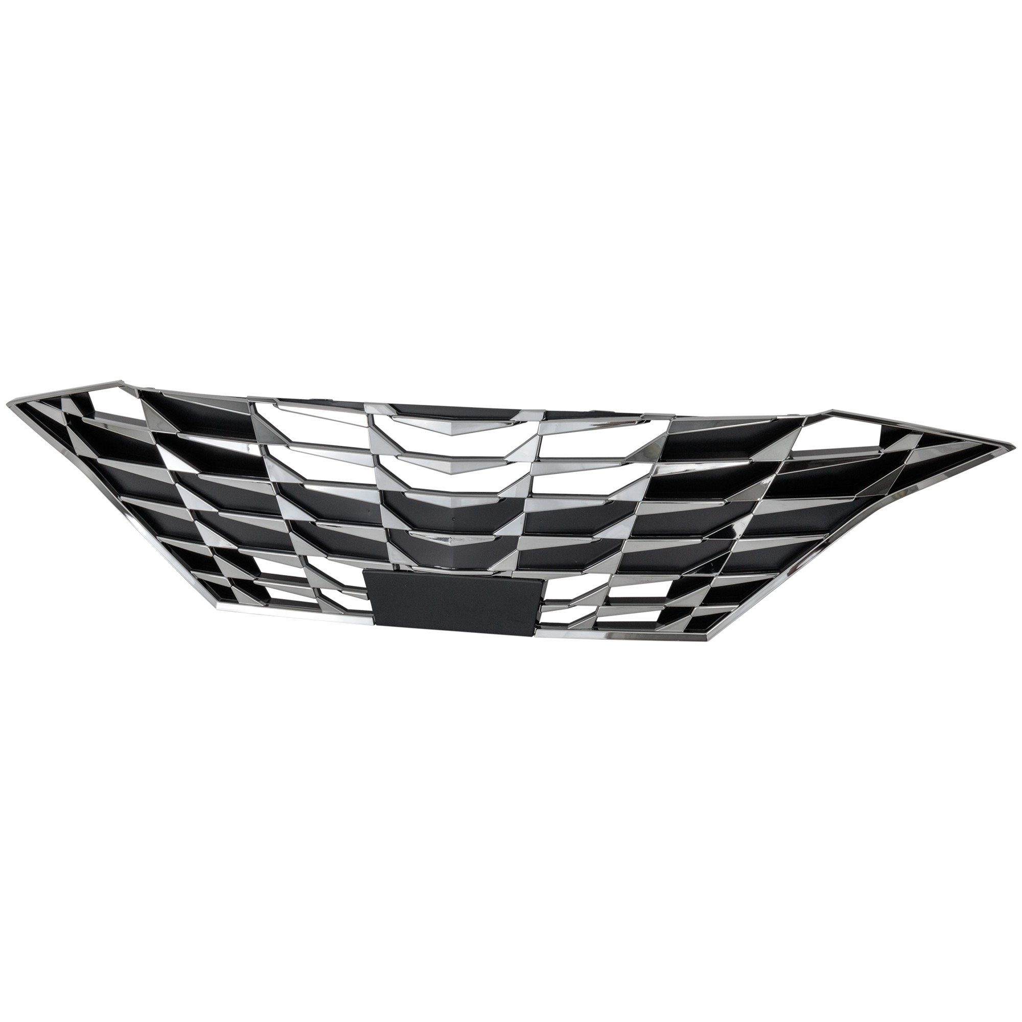 Chrome Shell and Dark Gray Insert Grille for 2021-2023 Hyundai Elantra, Built in USA, with Radar Cruise Control, Replacement