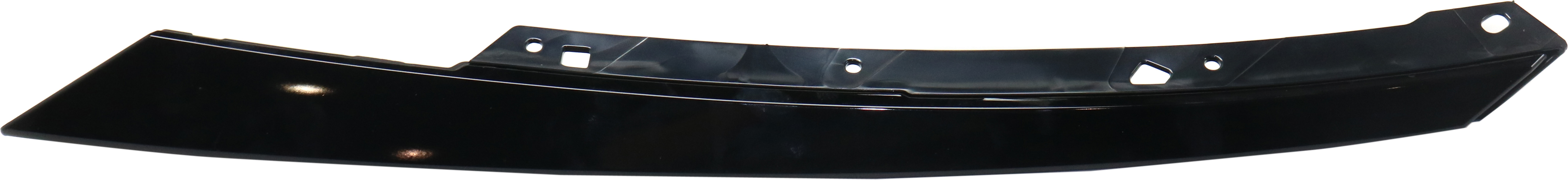 Painted Black Grille Molding Extension for Honda Civic Sedan/Hatchback (2017-2021), Left (Driver) Side, Type R (2017-2019), Type 1 (2020), Replacement (CAPA Certified)