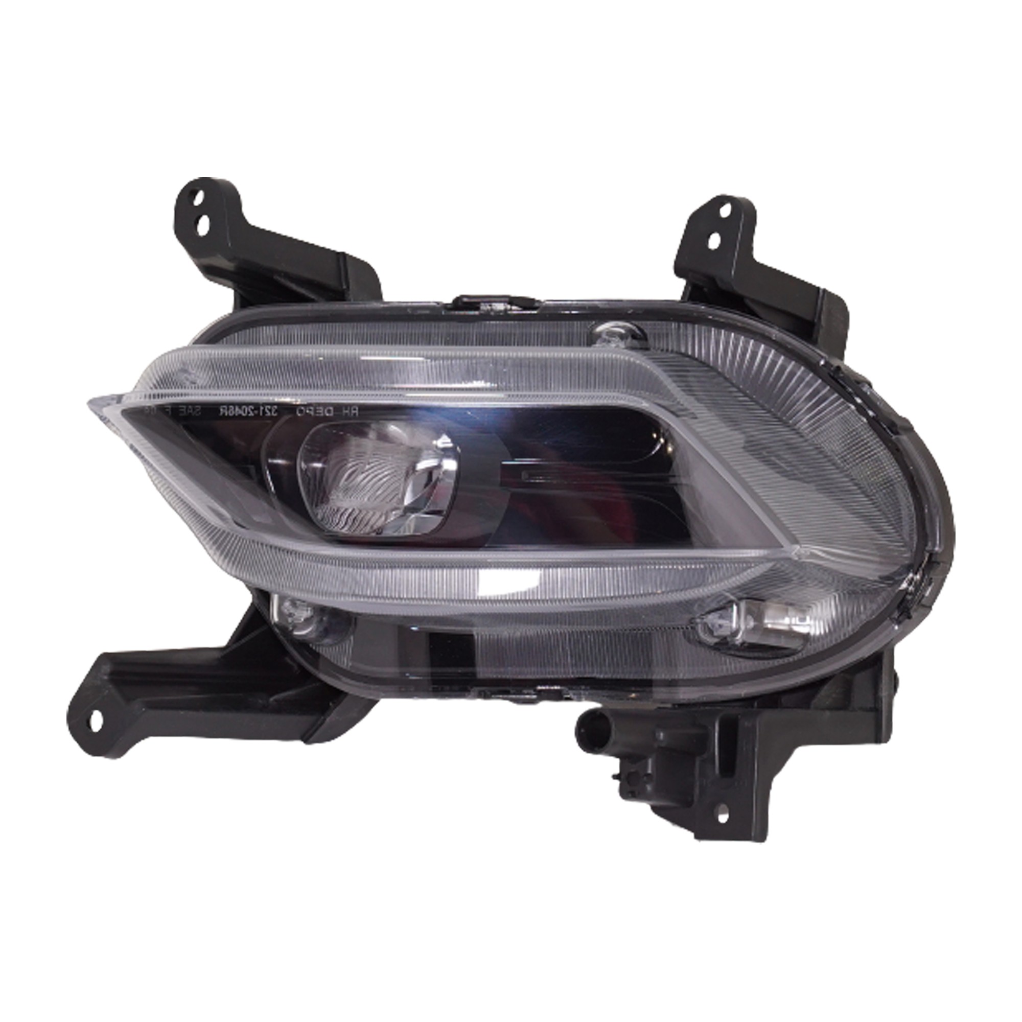 Front Fog Light Assembly for Hyundai Santa Fe 2019-2020, LED, Left (Driver), Replacement (CAPA Certified)