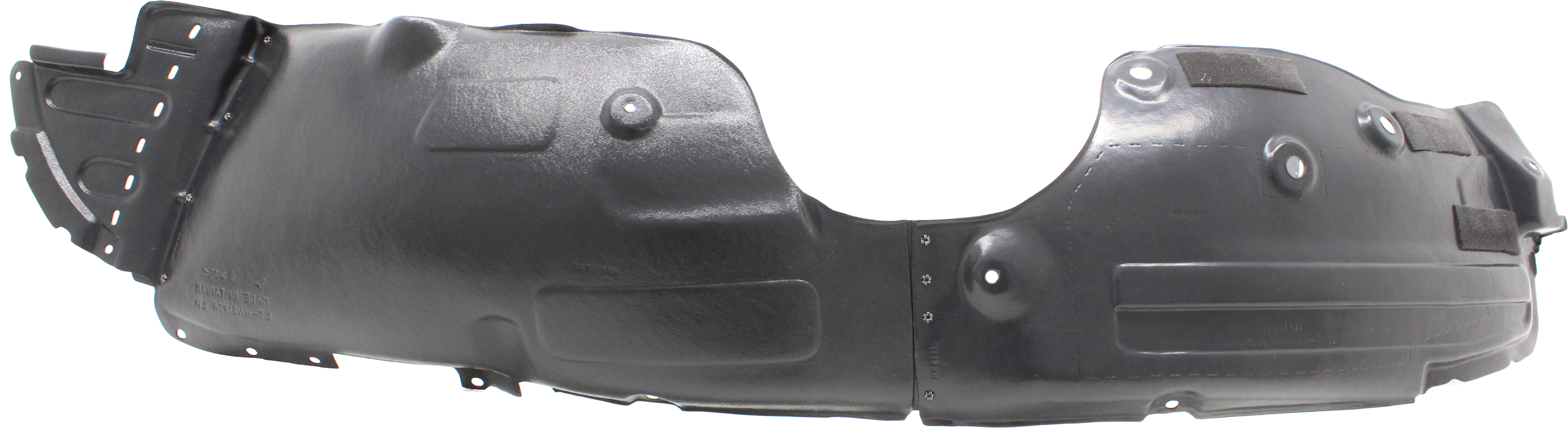 Front Fender Liner for Hyundai Santa Fe Sport 2017-2018, Left (Driver) Side, Polypropylene, Injection Form, Replacement