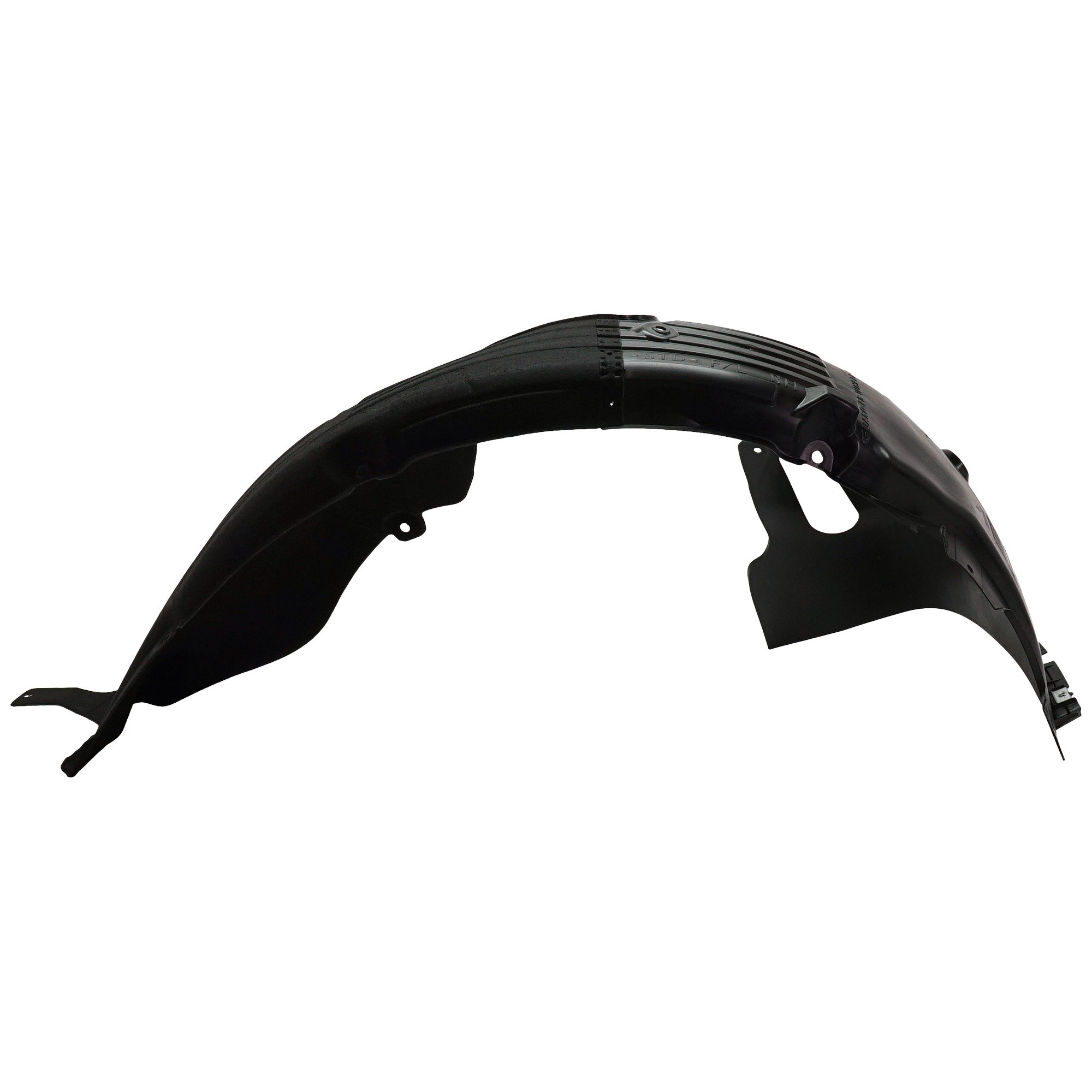 Front Fender Liner for Hyundai Sonata 2018-2019, Right (Passenger), Plastic, Injection and Thermo Formed, Excludes Hybrid Model, Without Chrome, Replacement