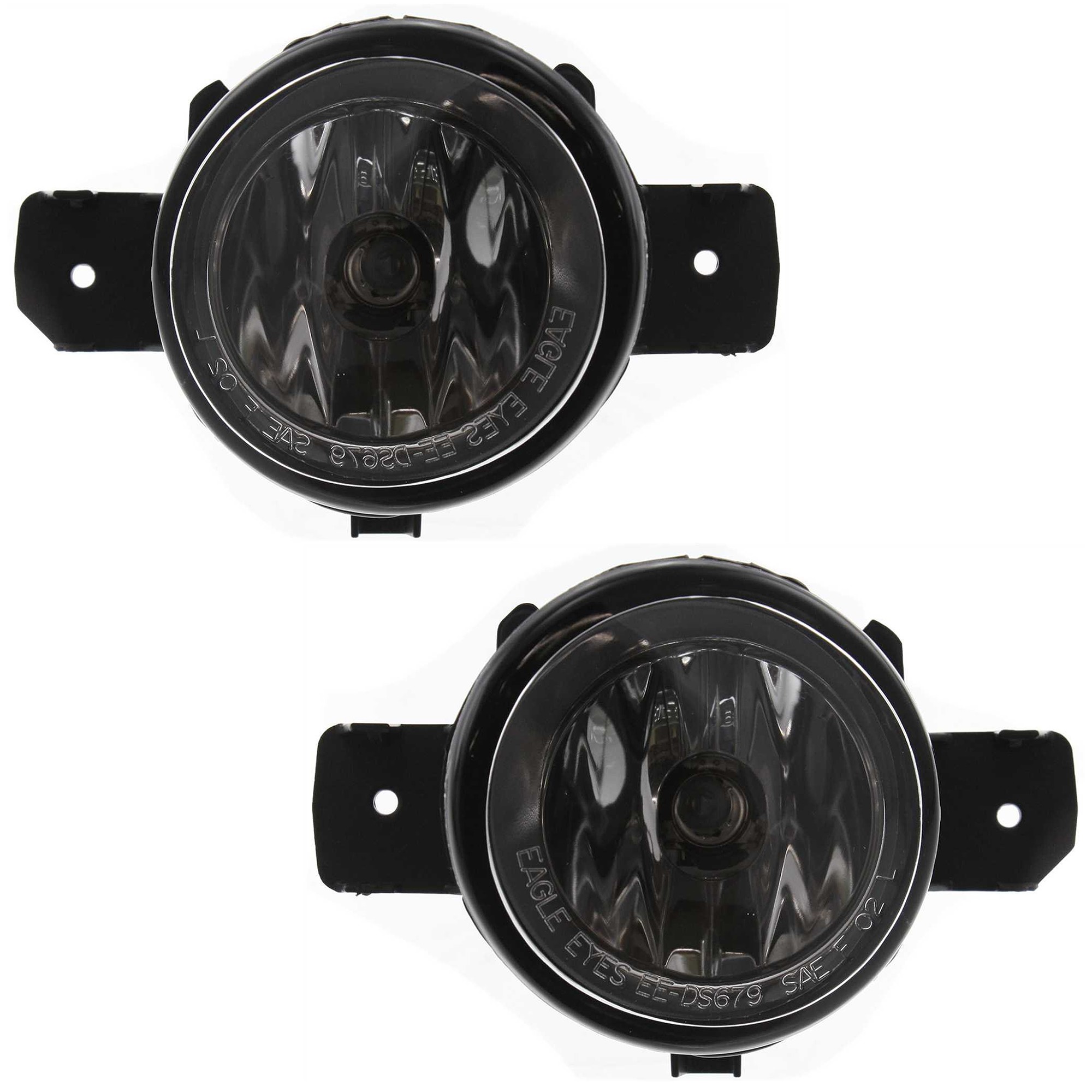 Fog Light Assembly for Nissan Altima (2013-2018)/Rogue (2010-2016)/Sentra (2004-2019)/Versa (2012-2019), Halogen, Clear Lens, Right (Passenger) and Left (Driver), Replacement