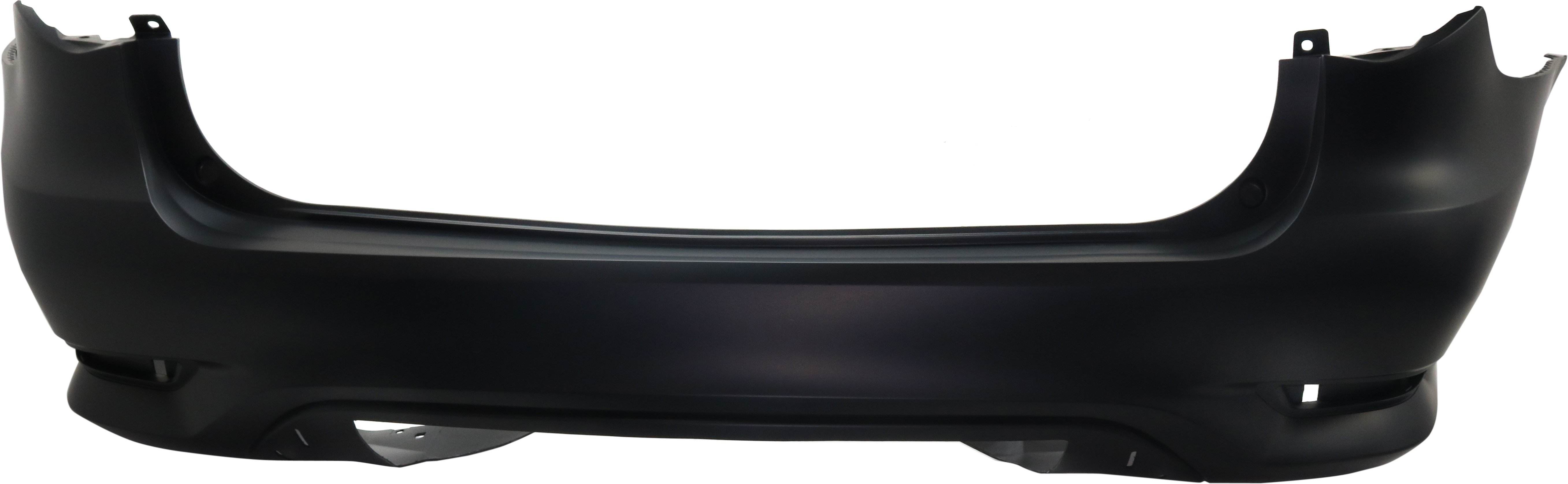 Rear Bumper Cover for 2016-2017 Infiniti QX60 Hybrid Model, Primed (Ready to Paint), No Object Sensor Holes, Replacement