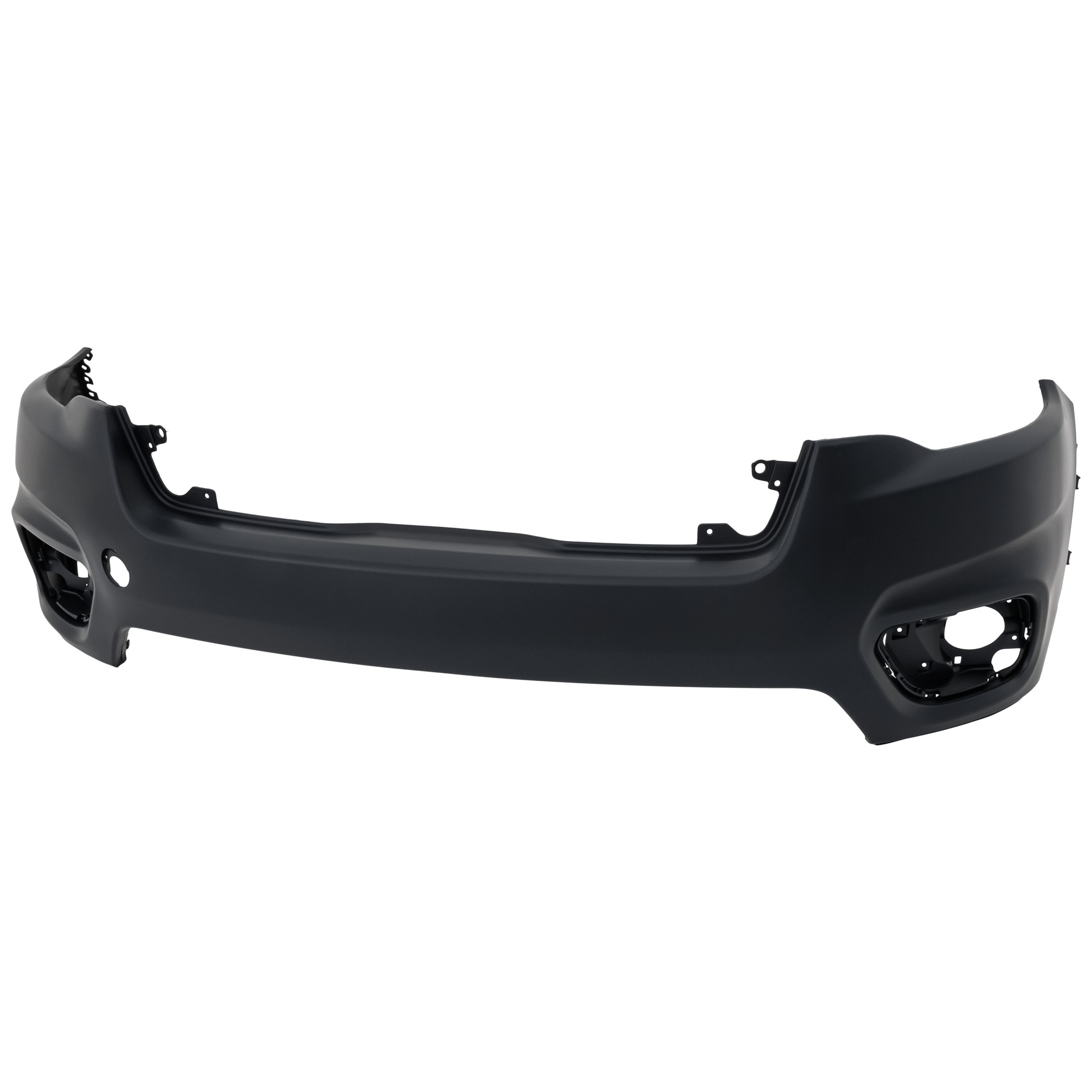 Front Bumper Cover for 2019-2023 Cherokee, Upper Section, Primed (Ready to Paint), without Advanced Park Assist Sensor Holes, with Tow Base and Tow Hole, Replacement