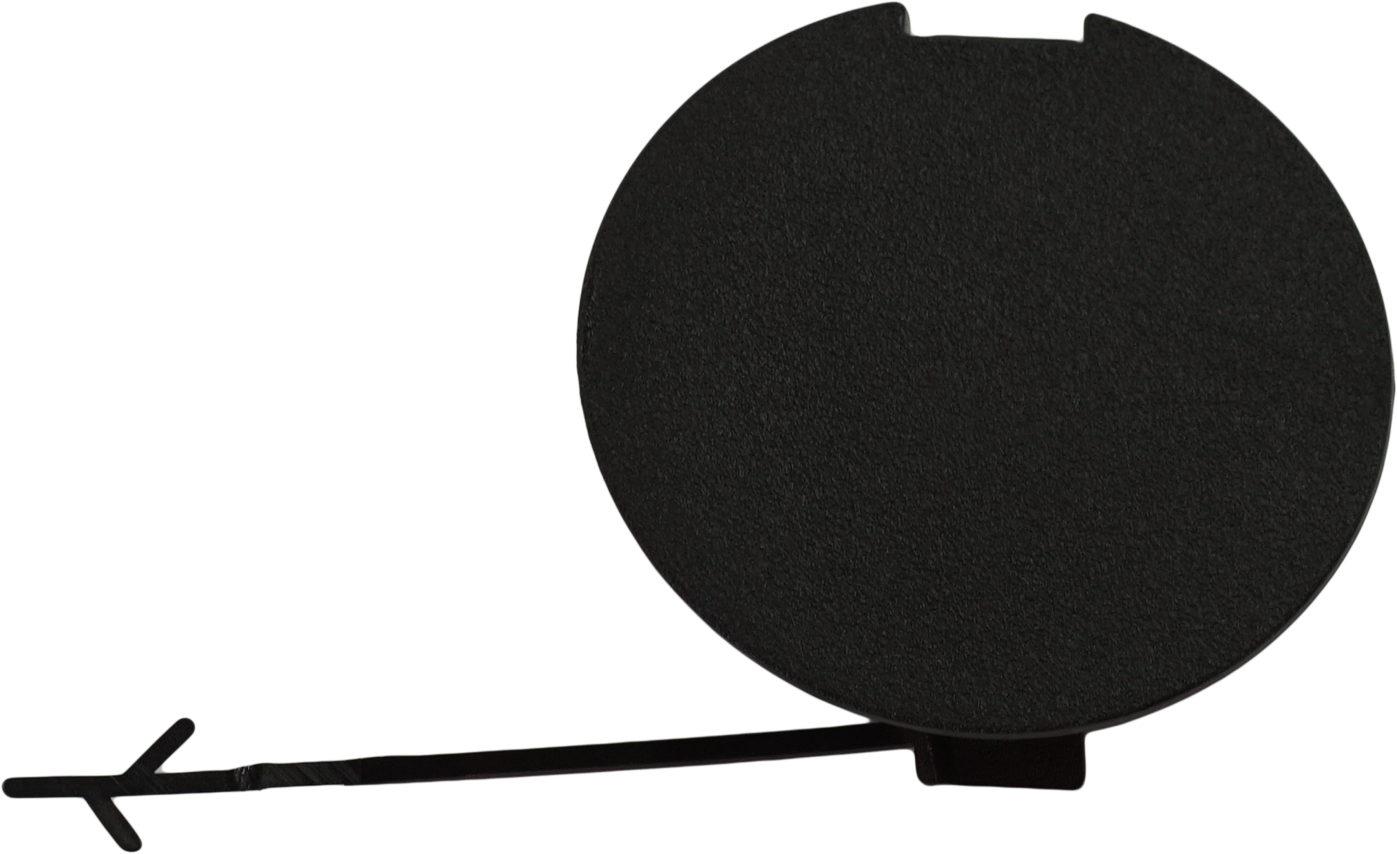 Front Bumper Tow Hook Cover for Jeep Renegade (2015-2018), Textured, Replacement