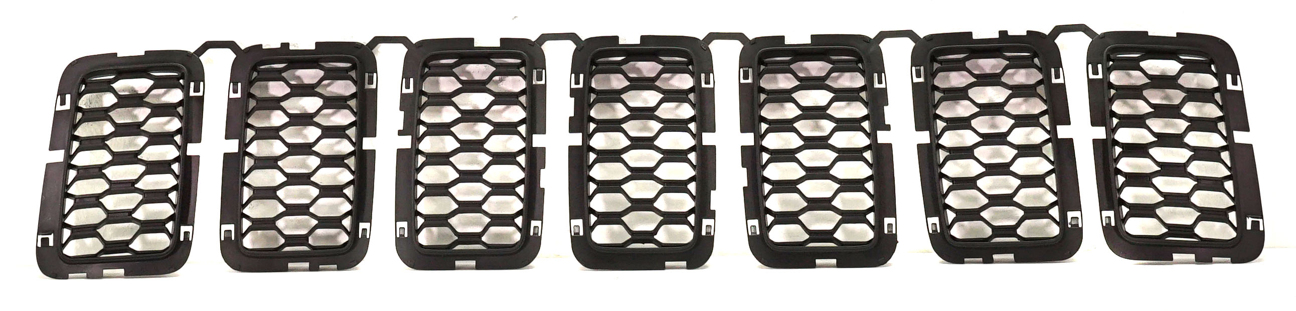 Textured Black Inner Grille Molding for 2016-2022 Jeep Grand Cherokee, Suitable for 80th Anniversary, Laredo, Limited (not including Limited X Package), Trailhawk Models, Replacement