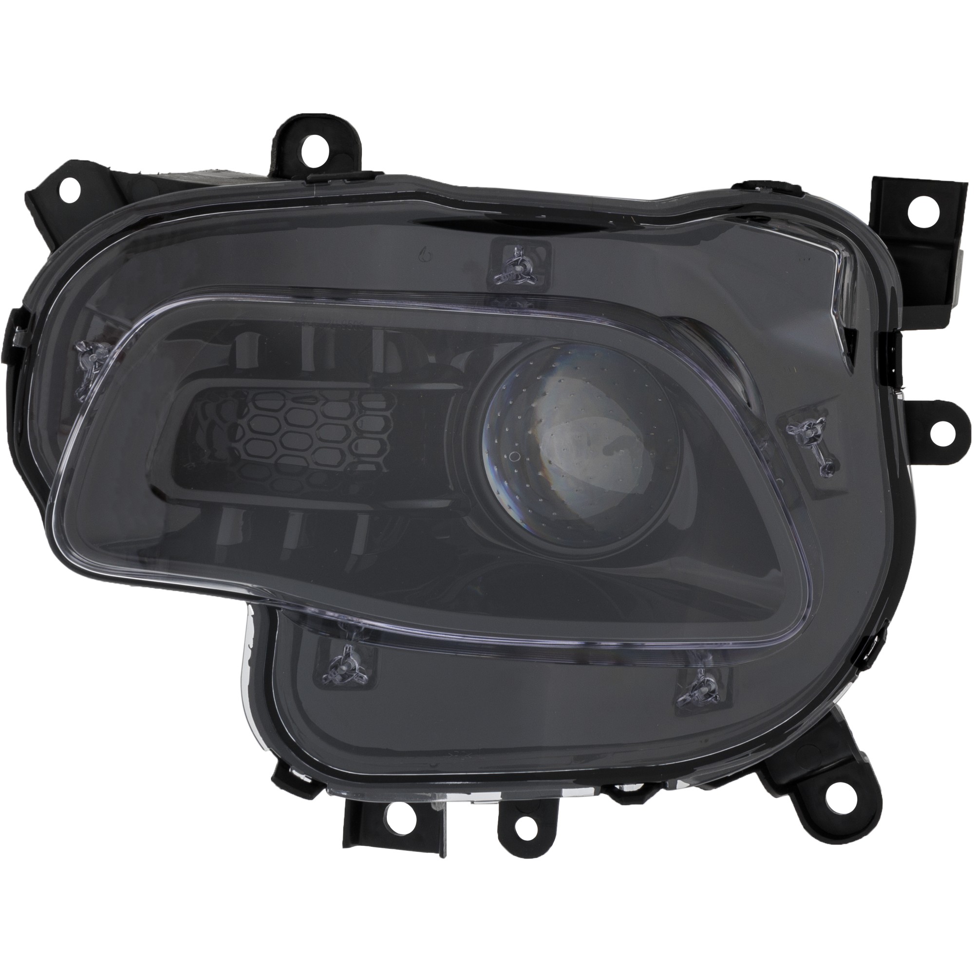 Headlight Assembly for 2016-2018 Jeep Cherokee Latitude/Latitude Plus/Limited/North/Sport/Trailhawk Models, Halogen Light with Black Trim, Left (Driver), Replacement (CAPA Certified)