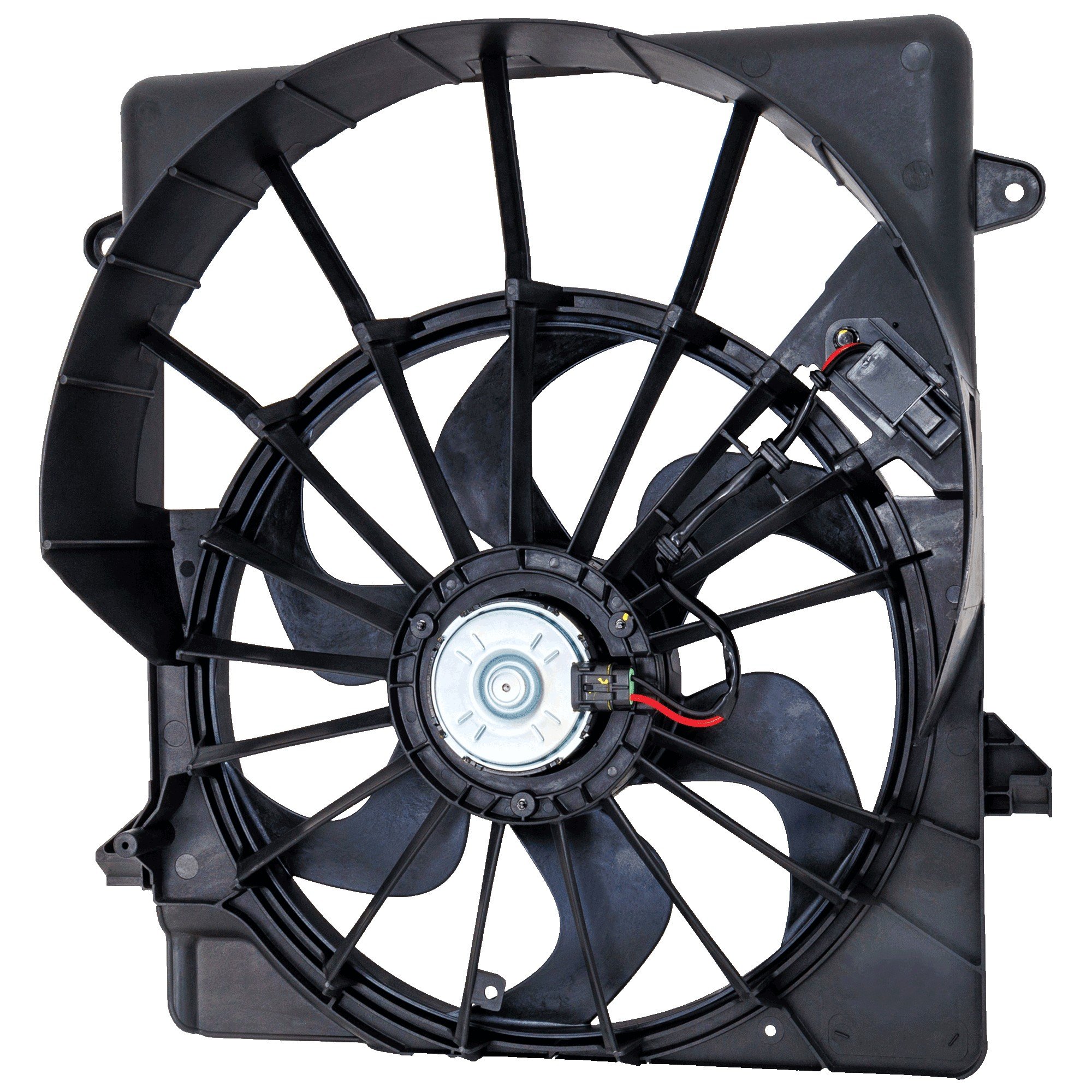 Radiator Fan Assembly for 2008-2012 Jeep Liberty, Single Fan, Replacement