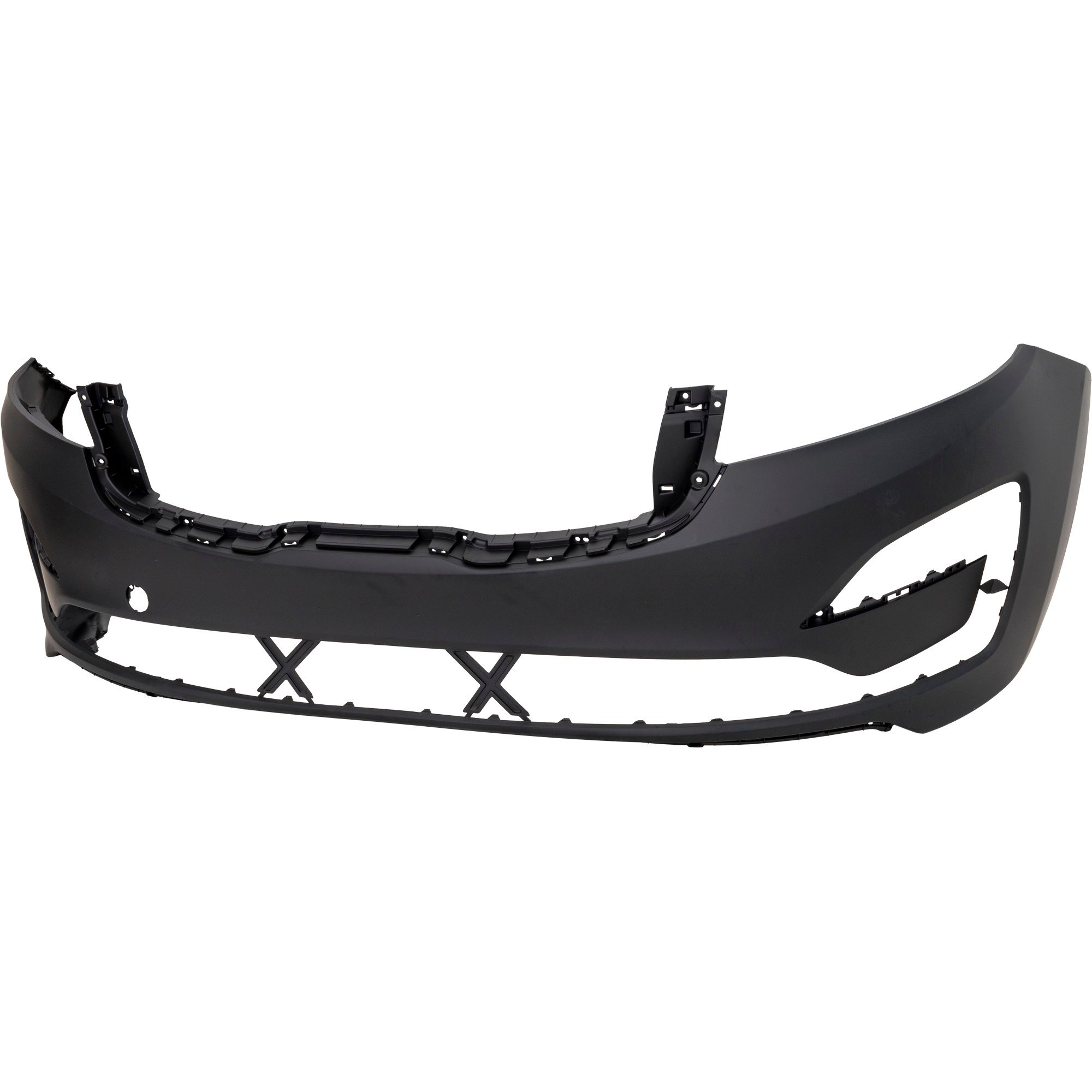 Front Bumper Cover for Kia Sedona 2019-2021, Standard Type, Primed (Ready to Paint), without Park Assist Sensor Holes, Replacement