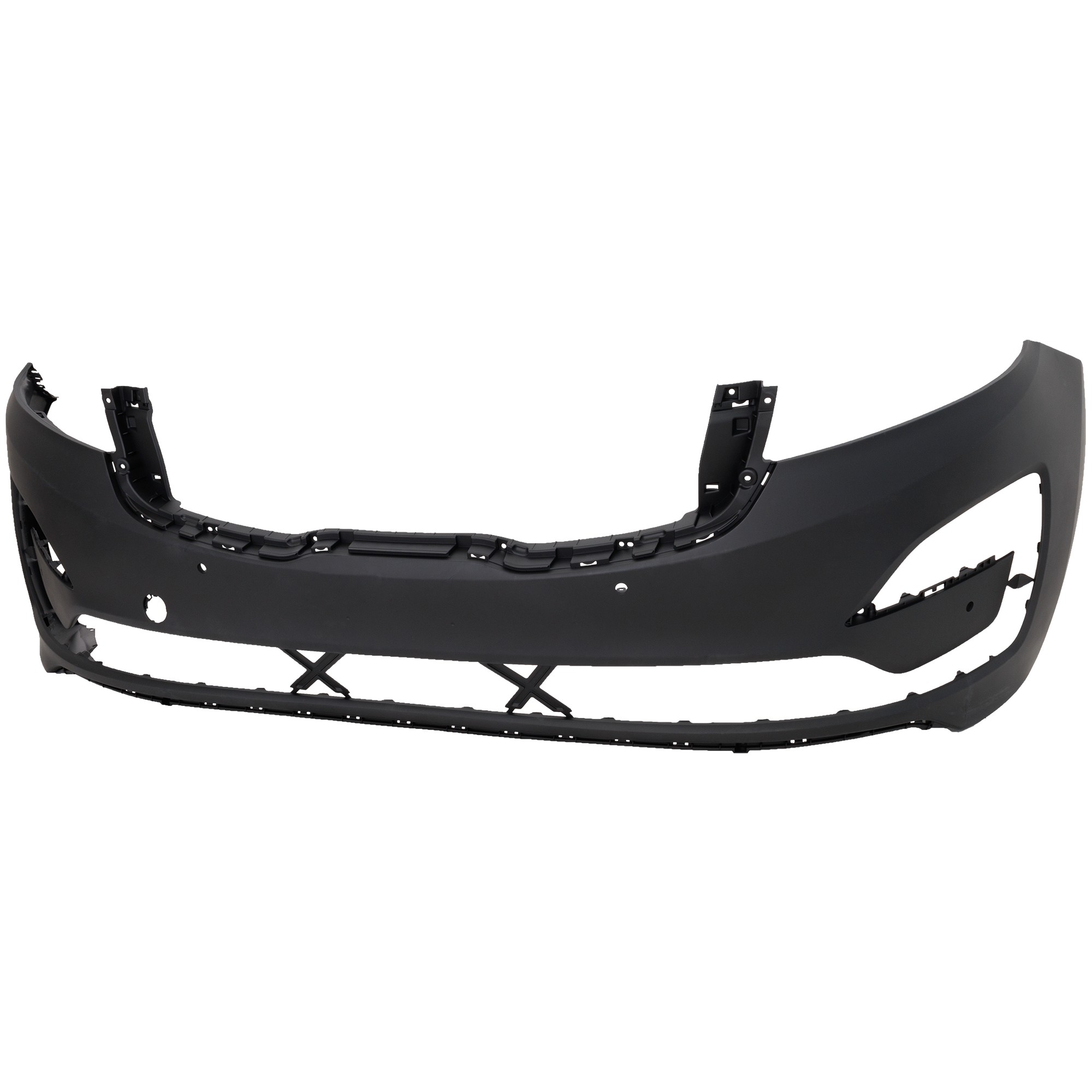 Front Bumper Cover for Kia Sedona 2019-2021, Standard Type, Primed (Ready to Paint), with Park Assist Sensor Holes, Replacement