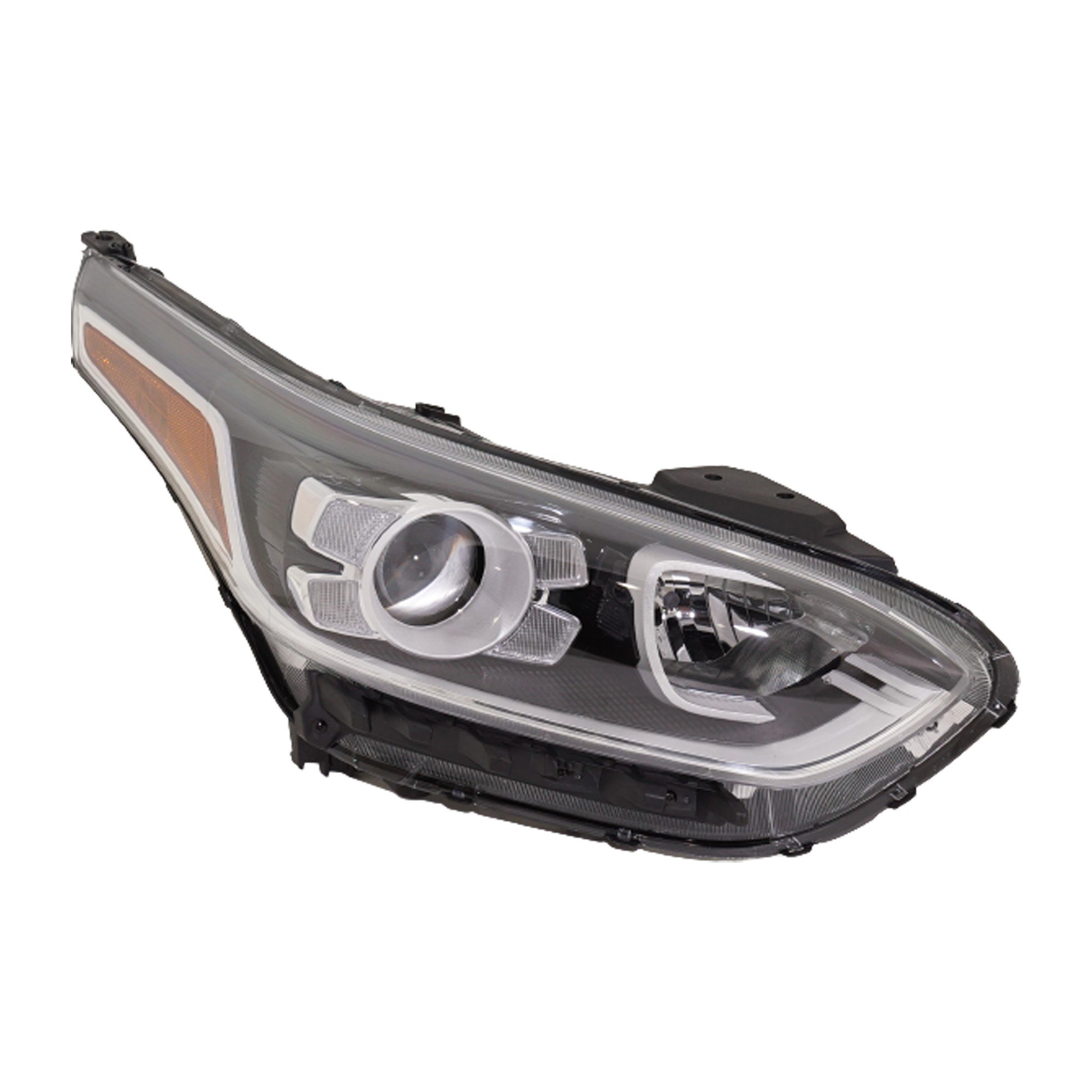 Headlight Assembly for Kia Forte Sedan 2019-2021, Right (Passenger), Halogen, EX/GT-Line/S Model, Replacement