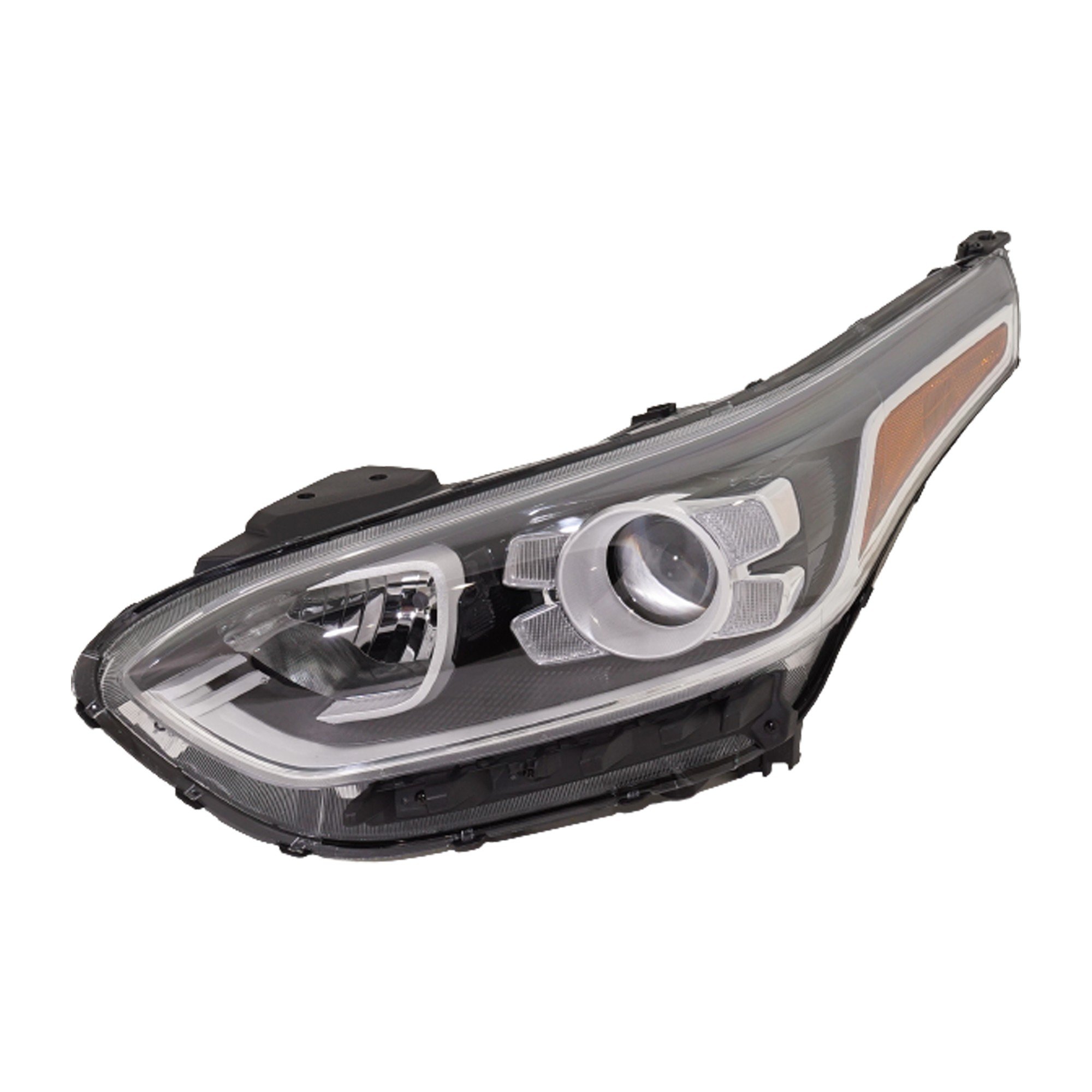 Headlight Assembly for Kia Forte 2019-2021, Left (Driver), Halogen, for EX/GT-Line/S Model, Sedan, Replacement