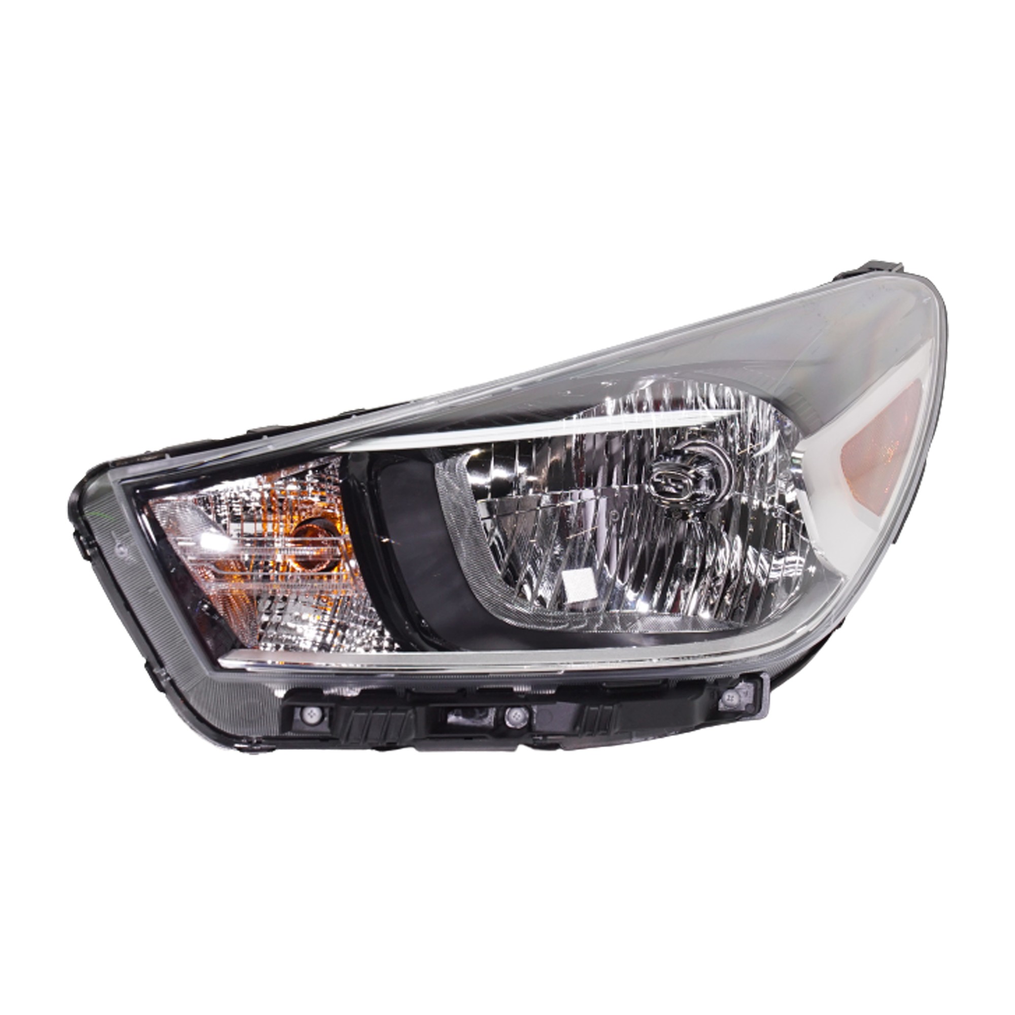 Headlight Assembly for Kia Rio 2018-2023, Left (Driver), Halogen, Replacement (CAPA Certified)