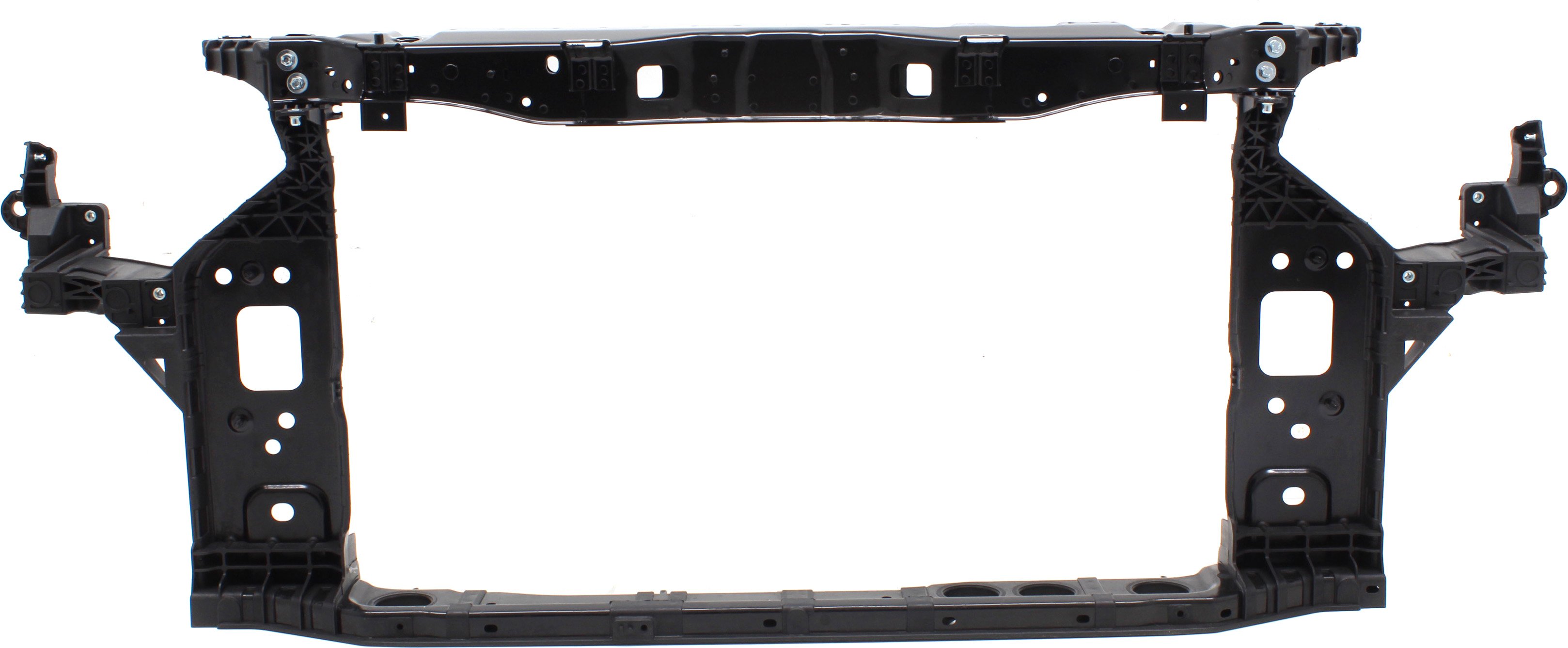 Radiator Support for Kia Optima 2016-2020, Plastic with Steel Construction, Excludes Hybrid Models, Made for USA Built Vehicle, Replacement