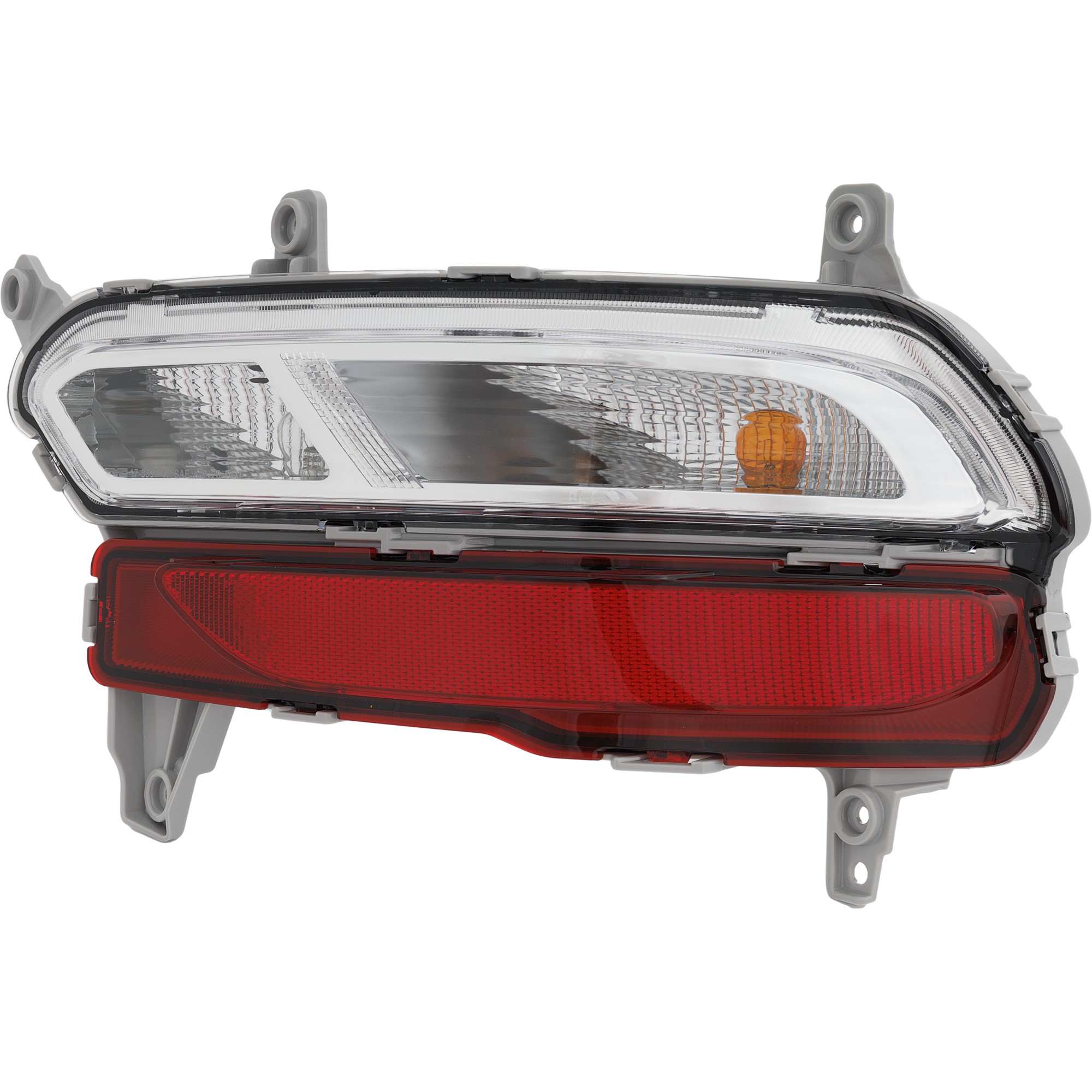 Back Up Light Assembly for KIA Sportage 2020-2022, Right (Passenger) Side, On Bumper, Replacement