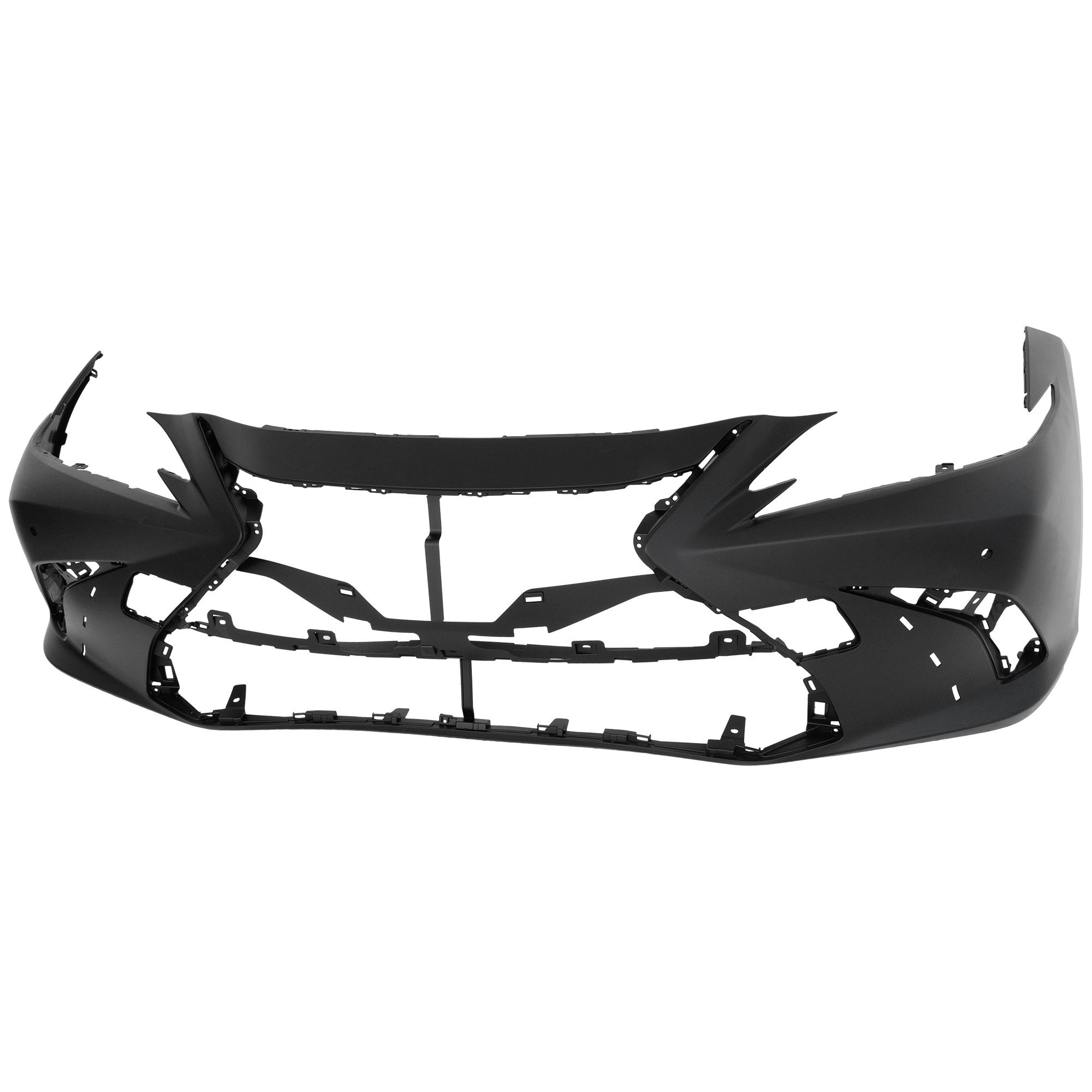 Front Bumper Cover for ES250 2021-2021/ES350 2019-2021, Primed (Ready to Paint), w/ F Sport Package, w/ Park Distance Control Sensor Holes, Japan Built Lexus, Replacement