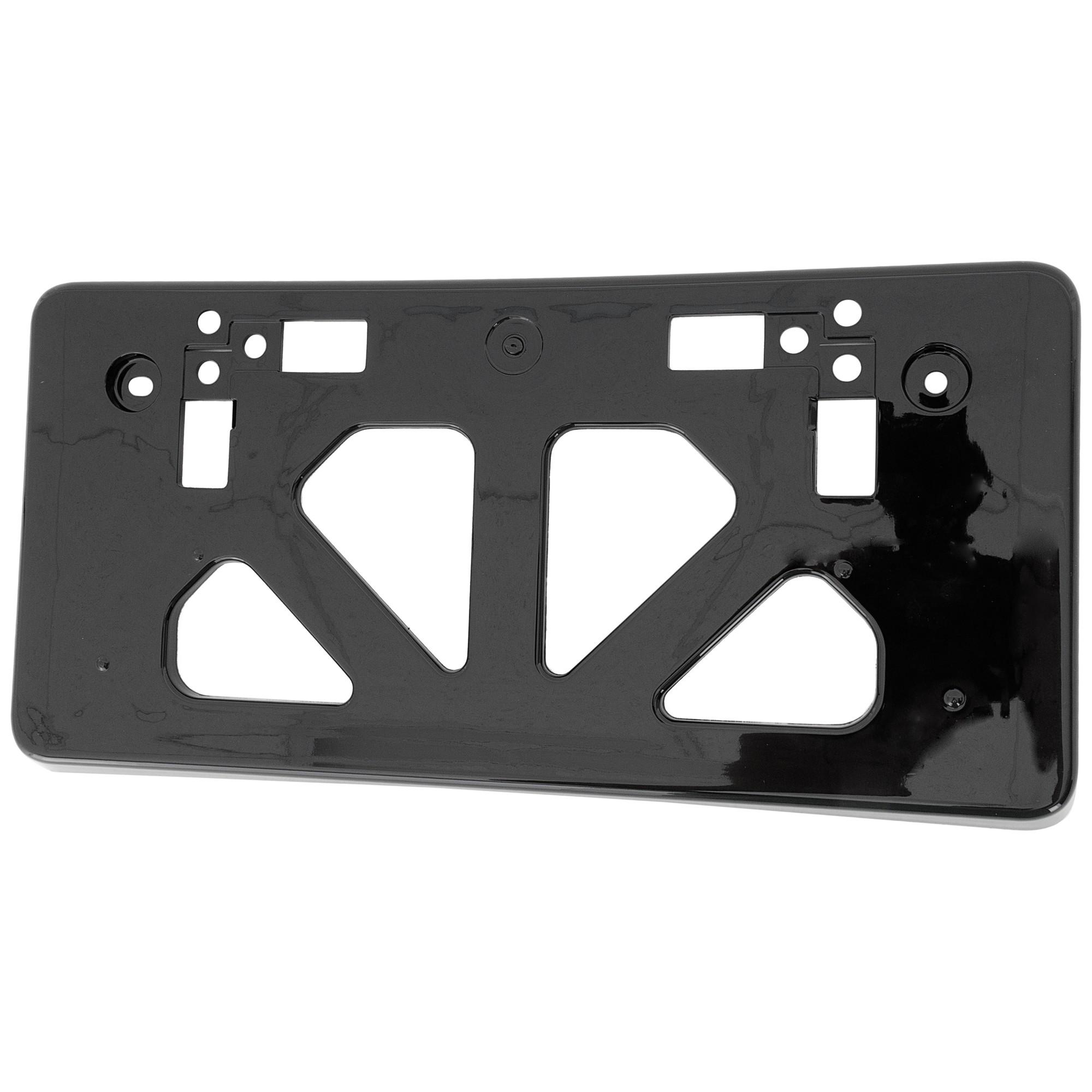 Front License Plate Bracket for Lexus LS460 2007-2009 / LS600H 2008-2009, Black, Designed for USA Built Vehicle, Replacement