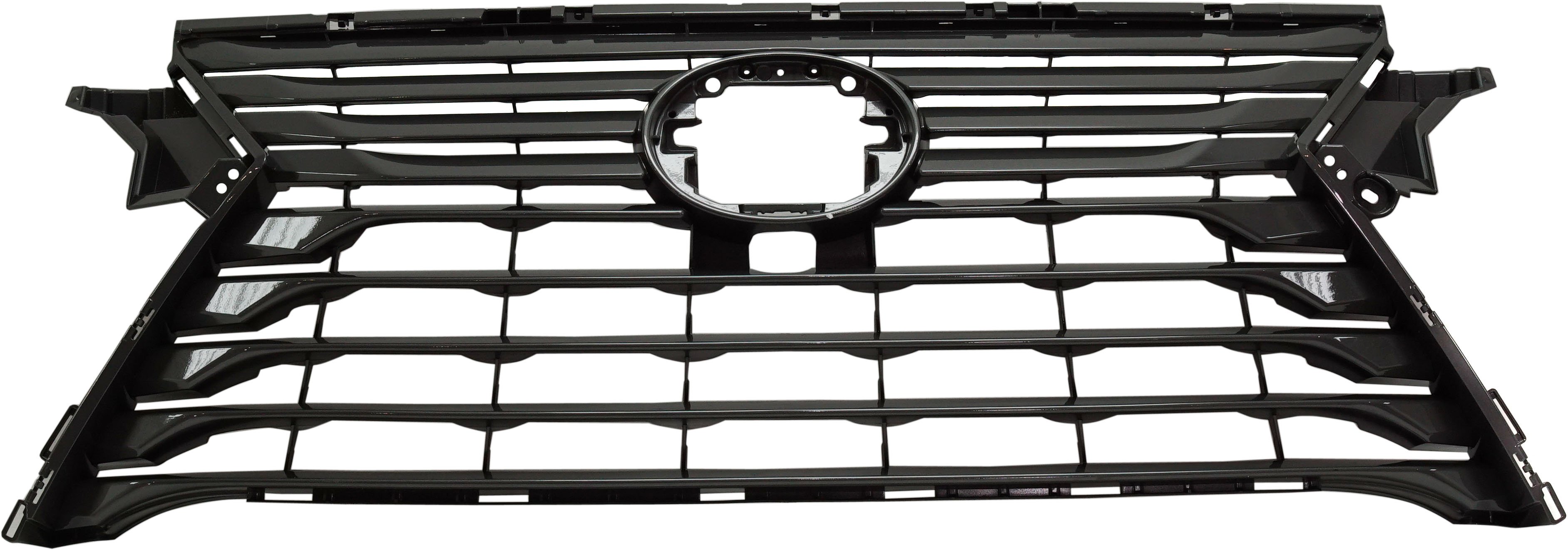 Dark Gray Shell and Insert Grille for Lexus RX350/RX450H 2016-2019, Base Model, without F Sport Package, with Camera Hole, Replacement