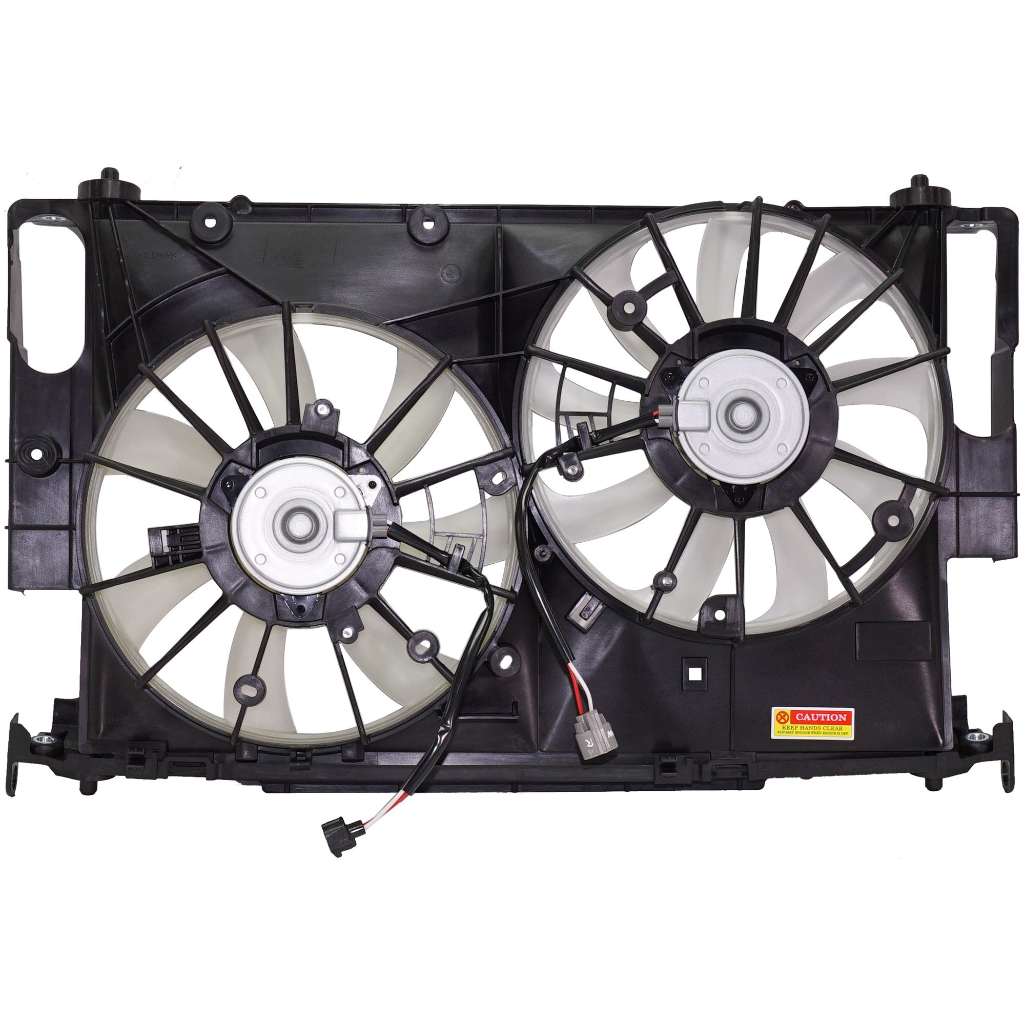 Radiator and A/C Condenser Fan Assembly for Lexus NX300H 2015-2021 and Toyota RAV4 2016-2018, Without Control Module, Replacement