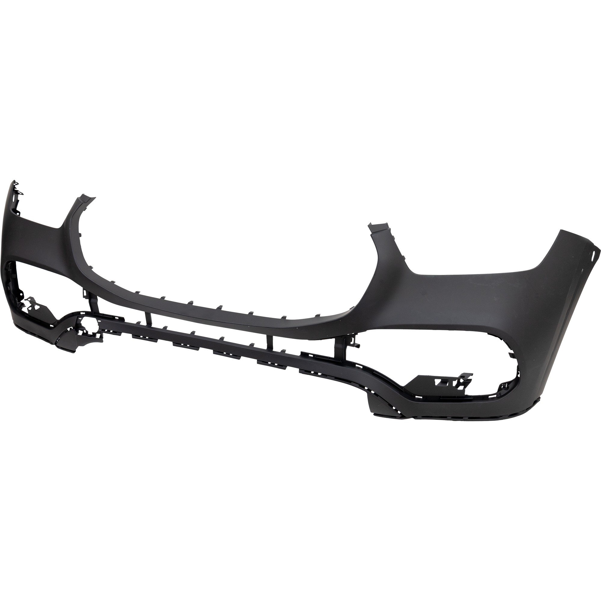 Front Bumper Cover for Mercedes-Benz GLE350/GLE450 (2020-2022), Upper, Primed (Ready to Paint), without Active Park Assist Sensor Hole, without AMG Styling Package, with Tow Hook Cover, Replacement