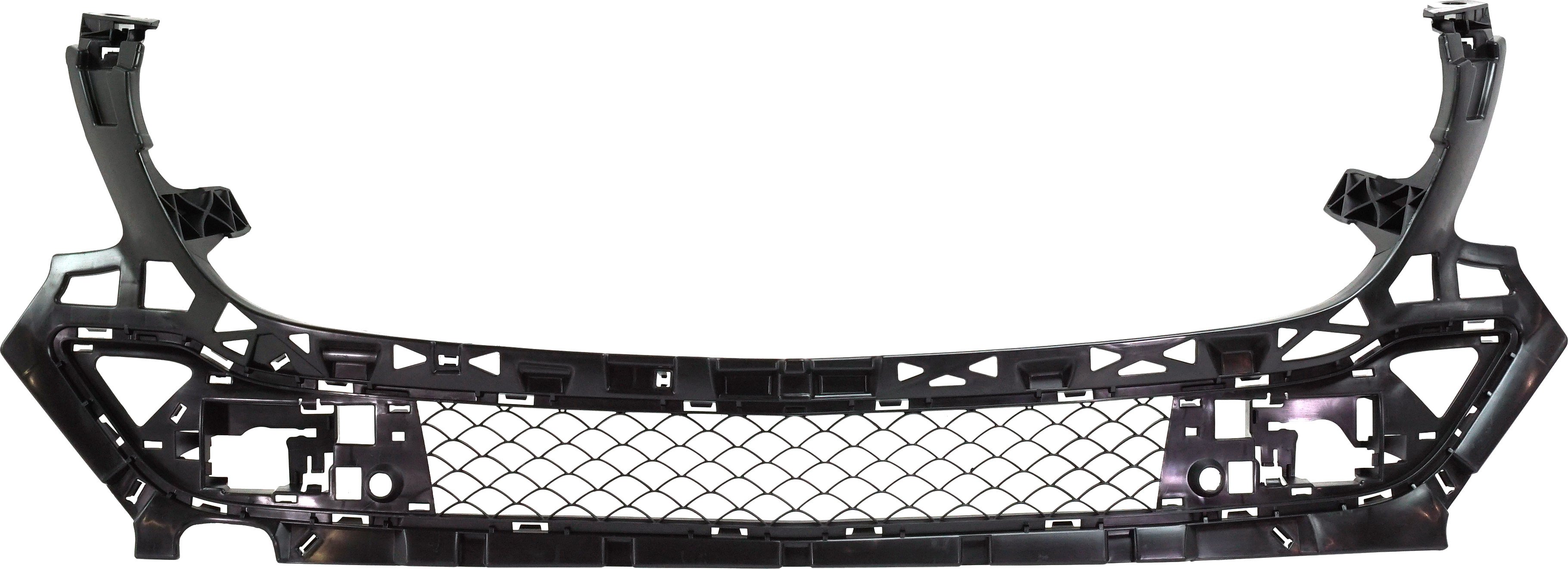 Front Bumper Grille for Mercedes-Benz GLE-Class SUV 2016-2019, Upper Center, Textured Dark Gray, Without AMG Package, Excluding GLE63 Models, Replacement