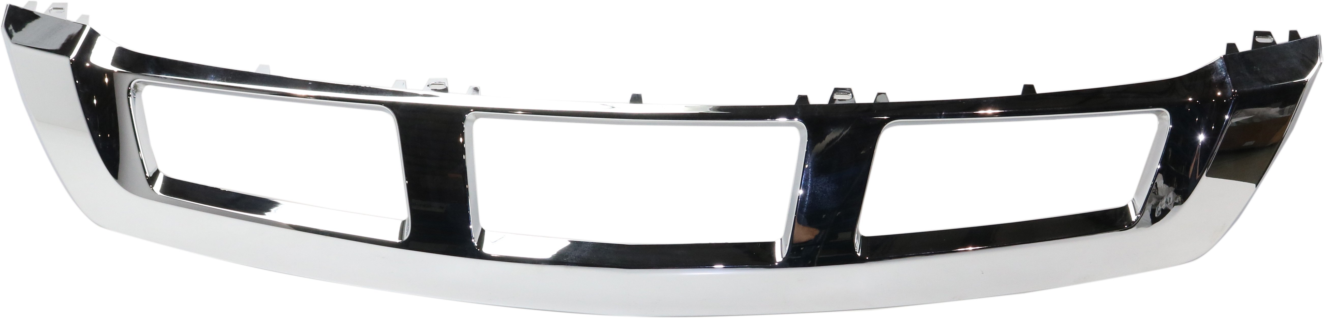 Front Bumper Molding for Mercedes-Benz GL-Class 2013-2016, Chrome, Without AMG Package, Excludes GL63 Model, Replacement (CAPA Certified)