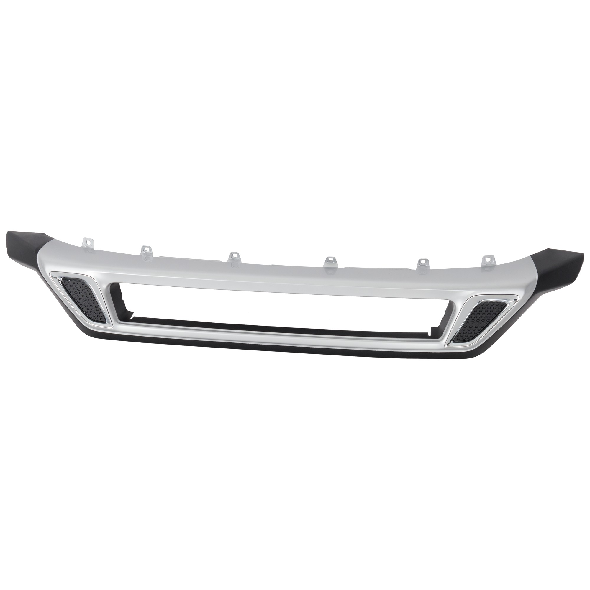 Front Bumper Molding Cover Extension for Mitsubishi Outlander 2019-2020, Painted Silver Gray, Replacement