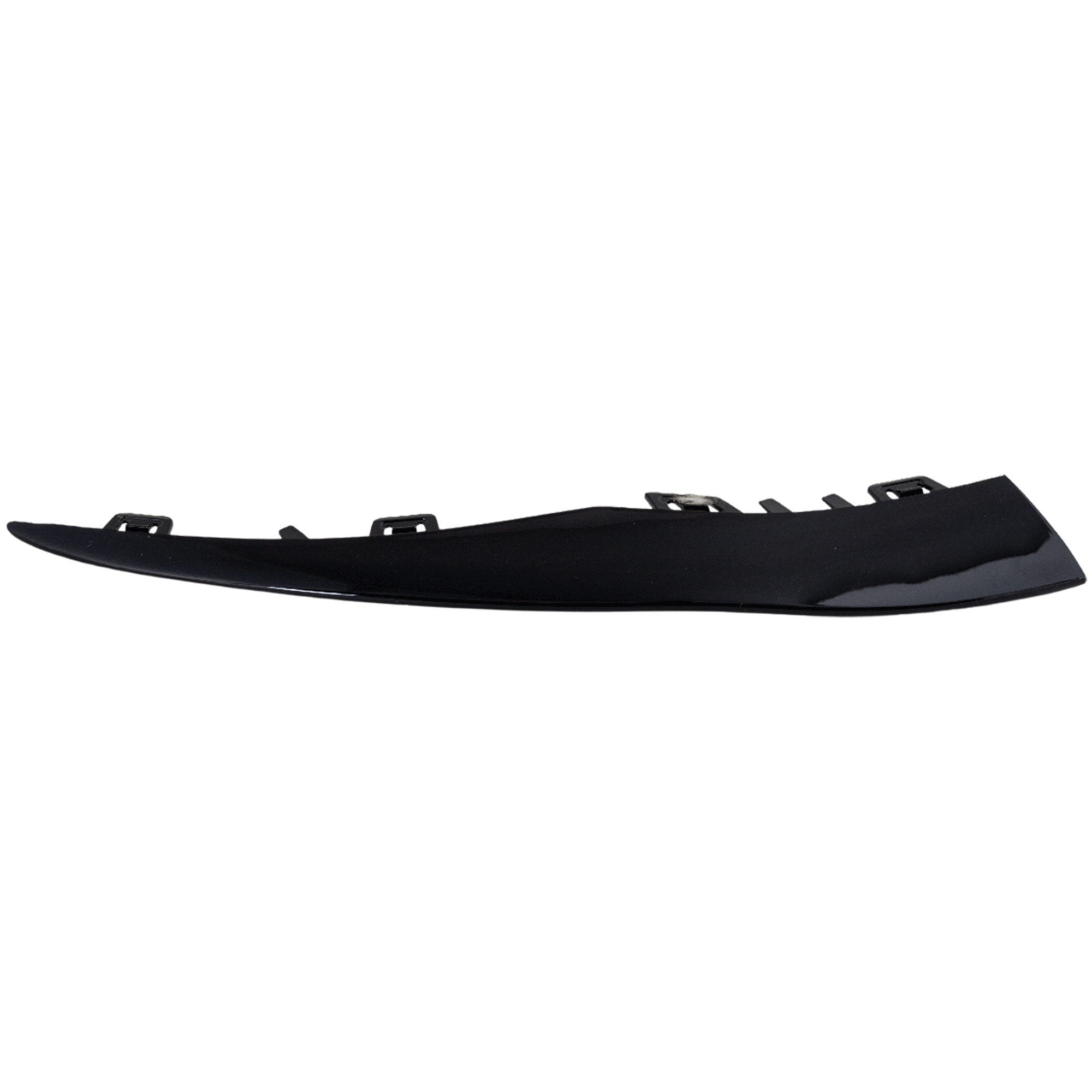 Front Bumper Molding for Mercedes-Benz C300 2019-2023, Left (Driver), Outer, with AMG and Night Package, for Coupe 2019-2023, Convertible/Sedan 2019-2021, Replacement
