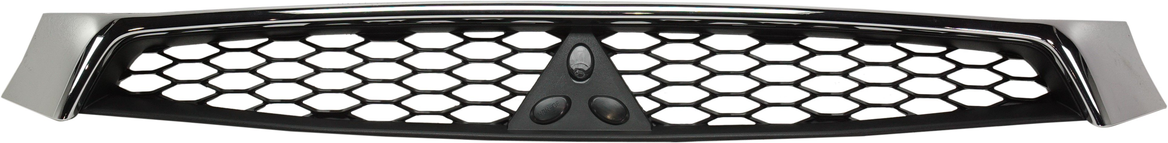 Grille for Mitsubishi Lancer 2016-2017, Texture Black Insert with Chrome Molding, Replacement