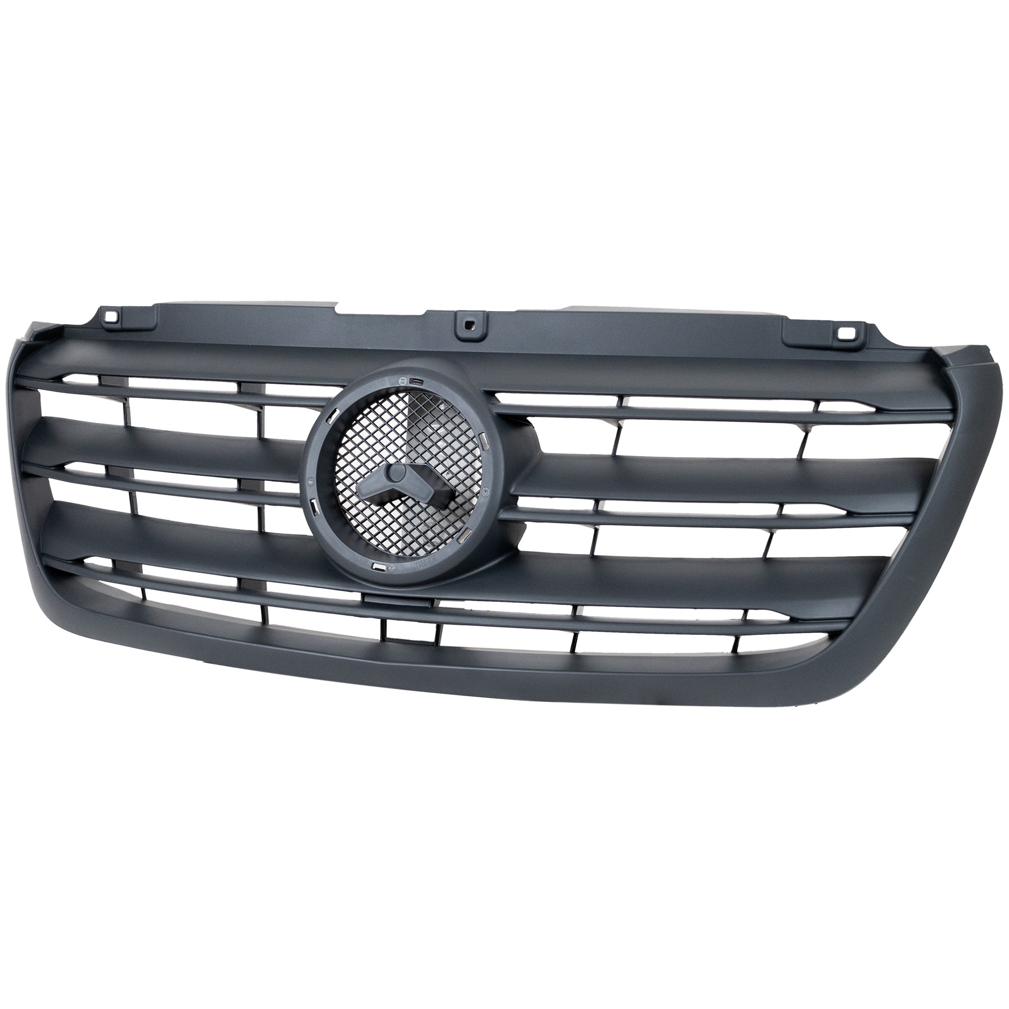 Black Shell Grille with Gray Insert for Mercedes-Benz Sprinter Cargo, 2019-2022, Replacement