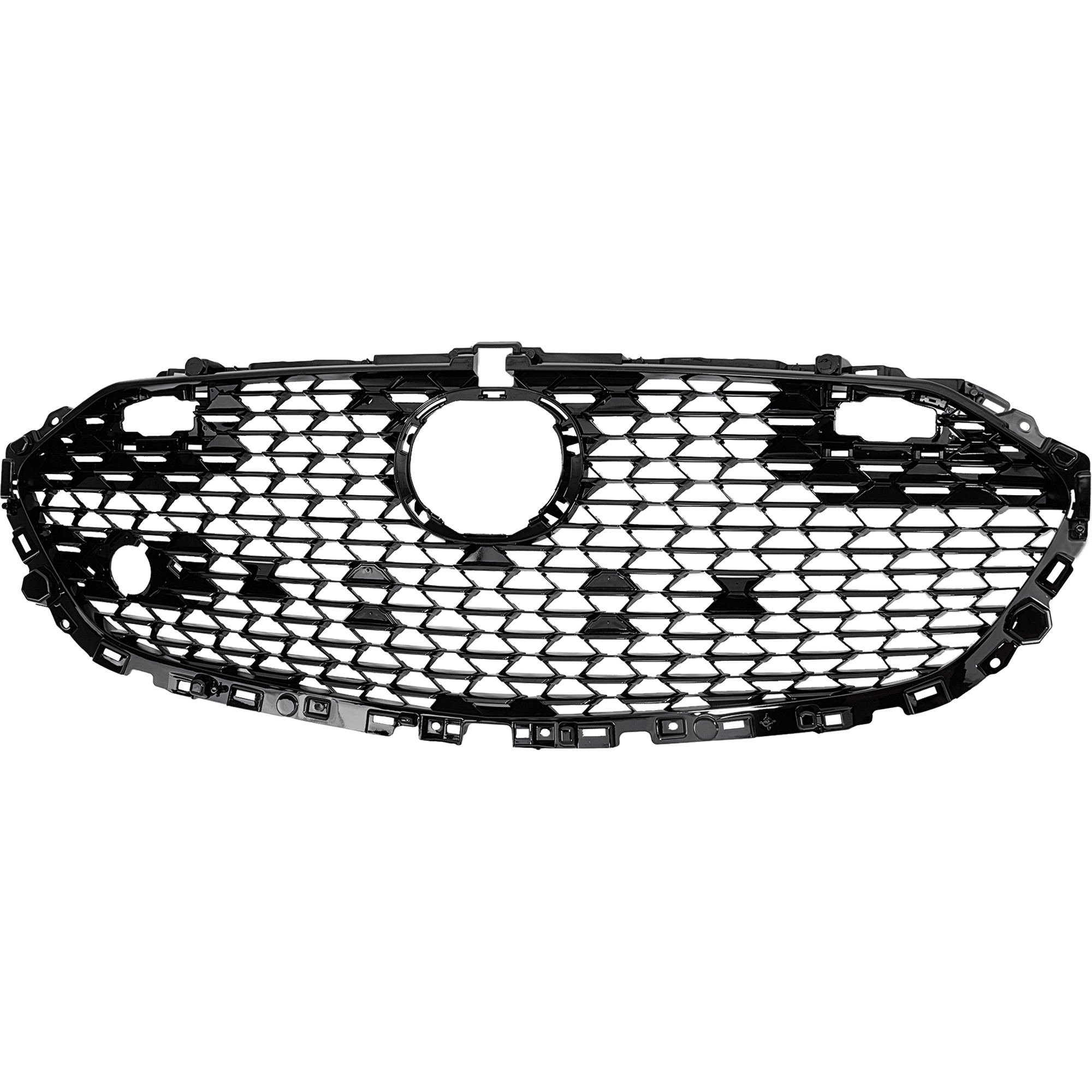 Textured Black Shell and Insert Grille for Mazda 3 Sedan, 2019-2023, Suitable for Vehicles Built in Japan/Mexico, Replacement