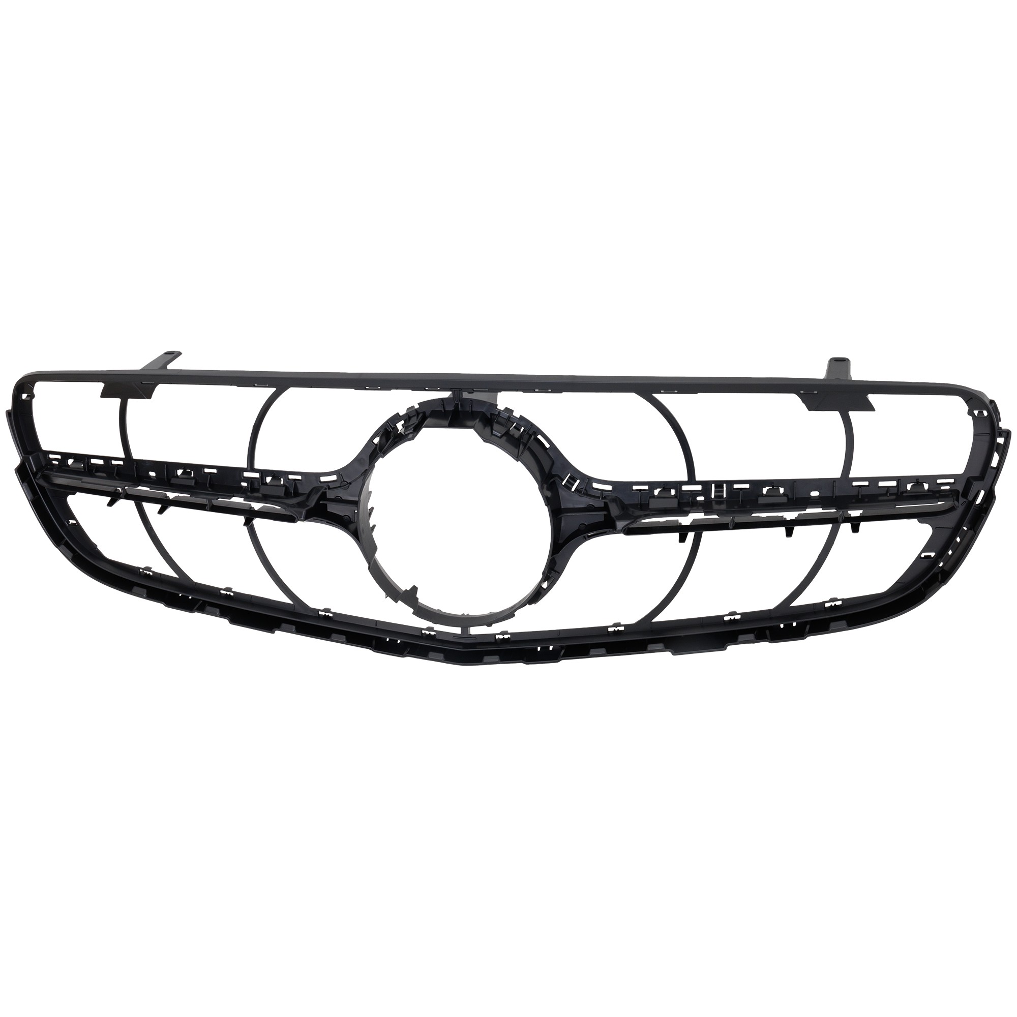 Textured Black Shell and Insert Grille for 2017-2019 Mercedes-Benz GLC300/GLC43 AMG Coupe, GLC43 AMG SUV, without Camera Hole, Replacement