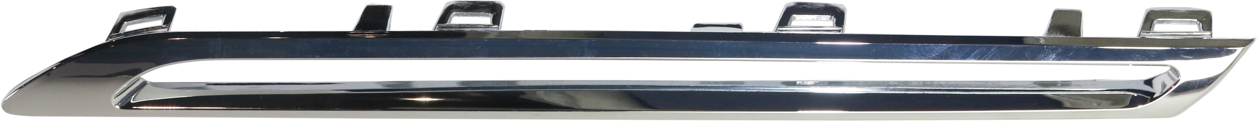 Lower Grille Molding for Mercedes-Benz GLE-Class SUV, 2016-2019, Chrome, Left (Driver) Side, Excludes GLE63 AMG Model, Replacement