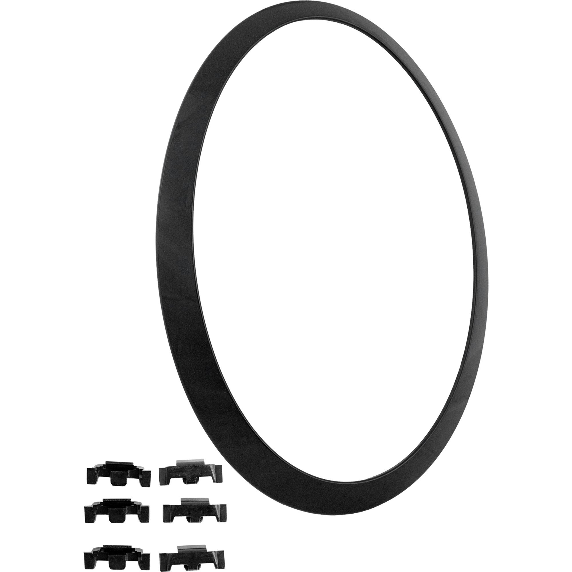 Cooper Headlight Bezel for Mini Cooper Hatchback (2014-2023), Right (Passenger) Side, Piano Black, Convertible (2016-2021), Replacement