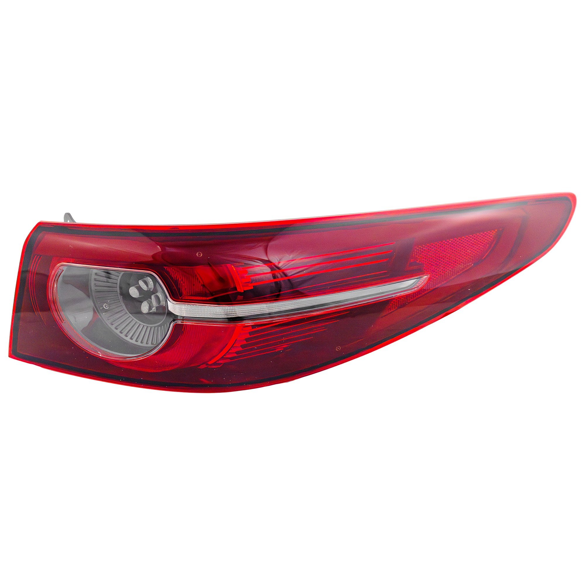 LED Tail Light Assembly for Mazda 3 Sedan 2019-2021, Right (Passenger) Outer with Signature Lighting, Replacement
