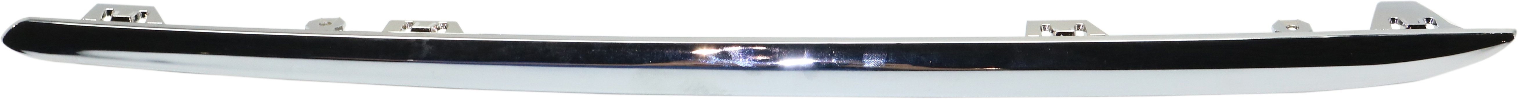 Rear Bumper Molding Impact Strip for Mercedes-Benz E-Class 2014-2016, Chrome, Left (Driver), without AMG Styling Package, Sedan, Replacement