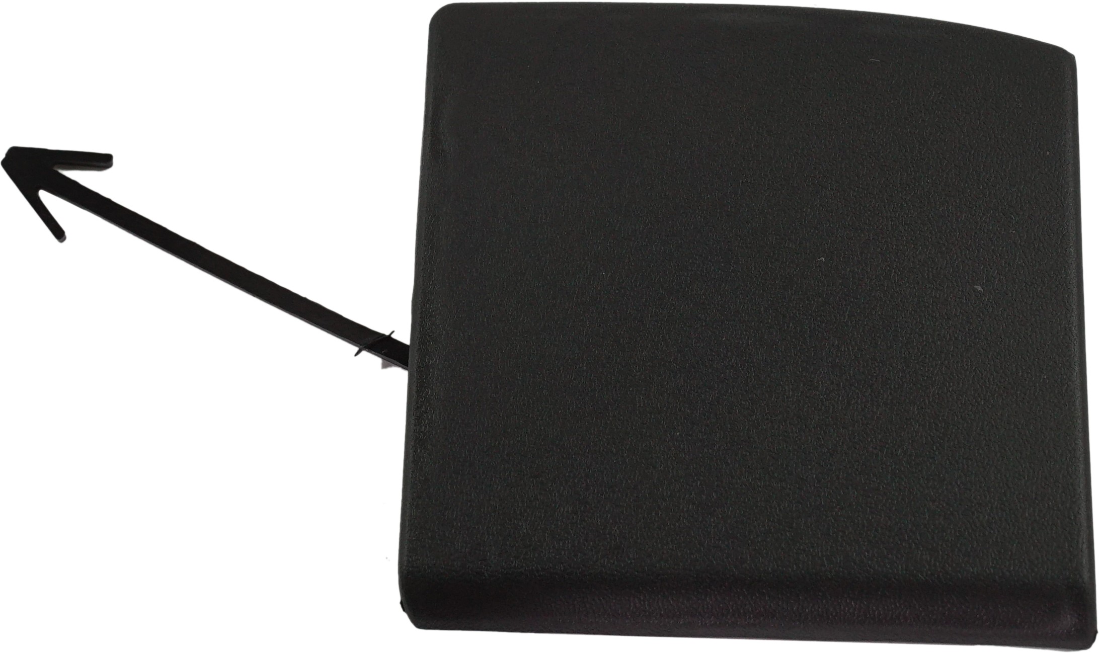 Front Bumper Tow Hook Cover for Nissan Rogue Sport 2017-2019, Left (Driver), Textured, Replacement