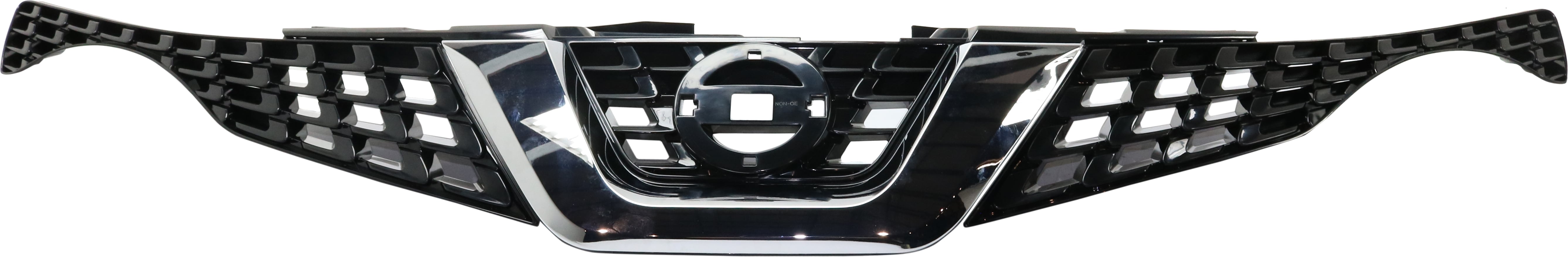 Paintable Shell and Insert Grille for 2015-2017 Nissan JUKE S/SL/SV Models, with Chrome Molding, without Around View Monitor, Replacement