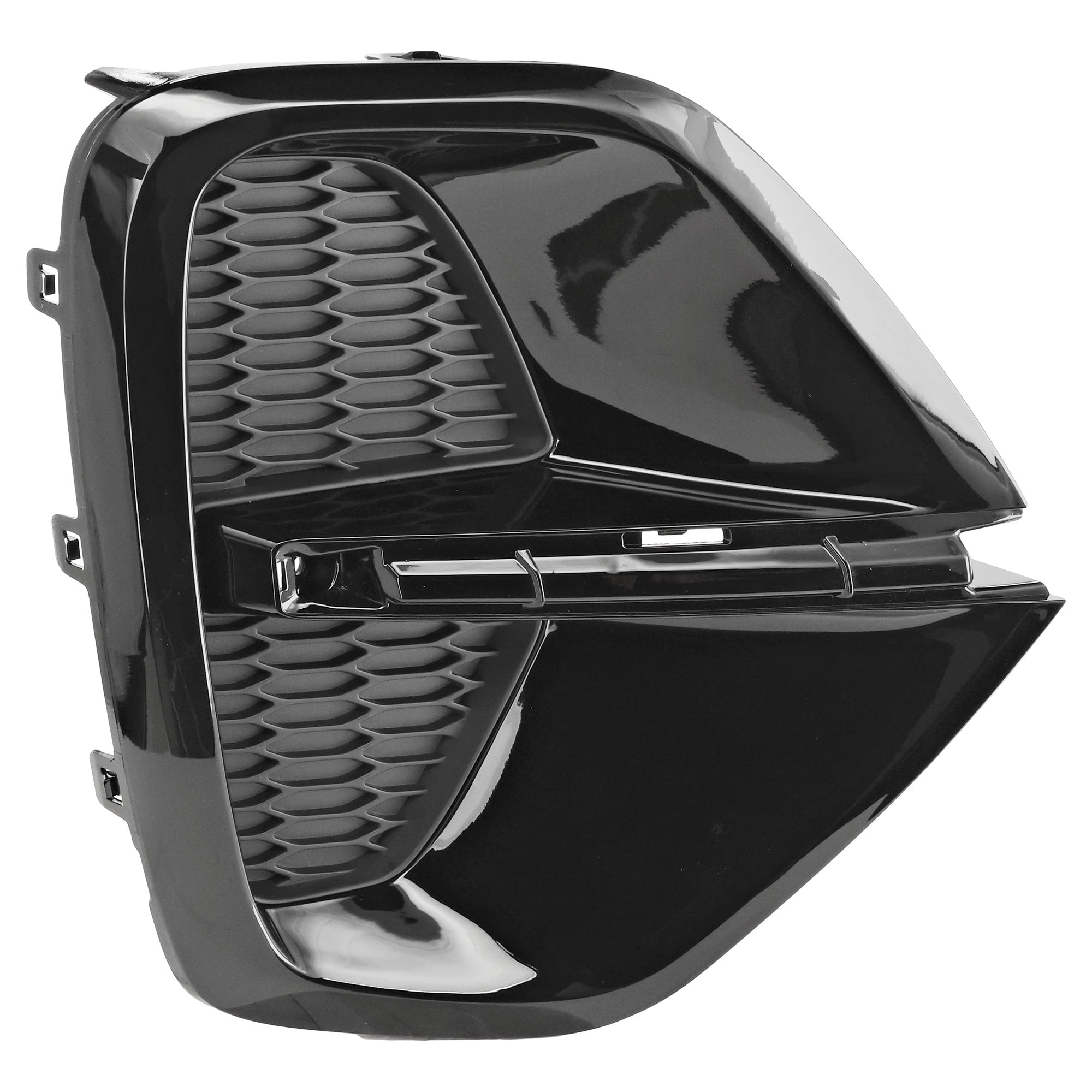 Fog Light Cover for Kia Sportage 2020-2022, Right (Passenger) Side, Painted Black, Replacement