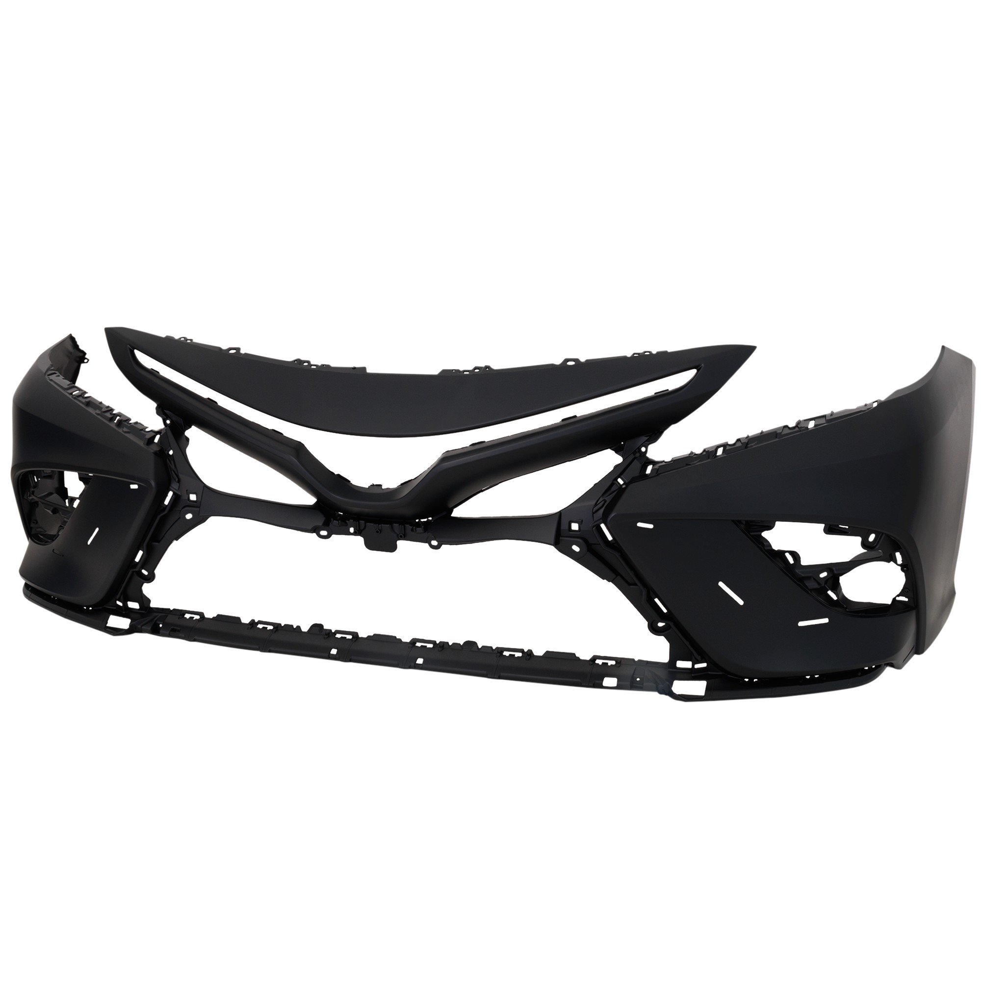 Front Bumper Cover for Toyota Camry 2021-2022, Primed (Ready to Paint), Suitable for SE/North America Built Vehicle, XSE without TRD Package, Camera Hole, and Parking Aid Sensor Holes Models, and Hybrid SE/Hybrid XSE with Parking Aid Sensor Holes Models, Replacement