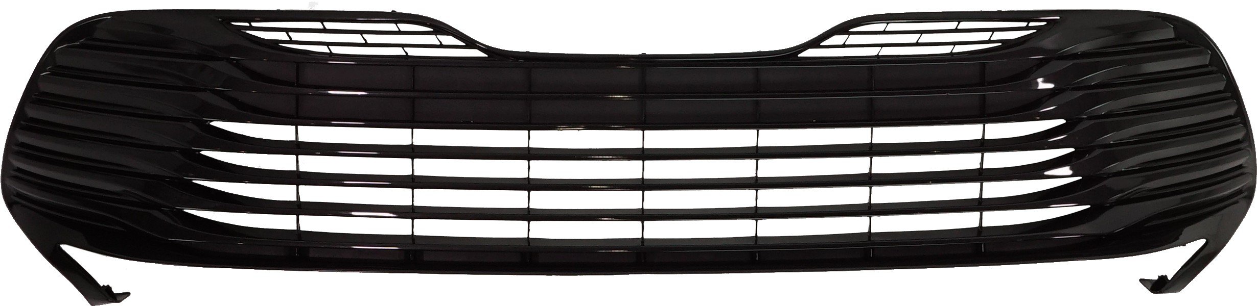 Front Bumper Grille for Toyota Camry 2018-2020, Painted Silver Black, Designed for L/LE Models, Built for North America, Replacement